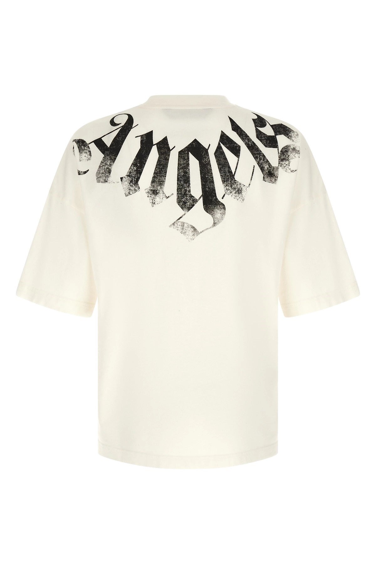 Palm Angels Gothic Logo Printed T-Shirt