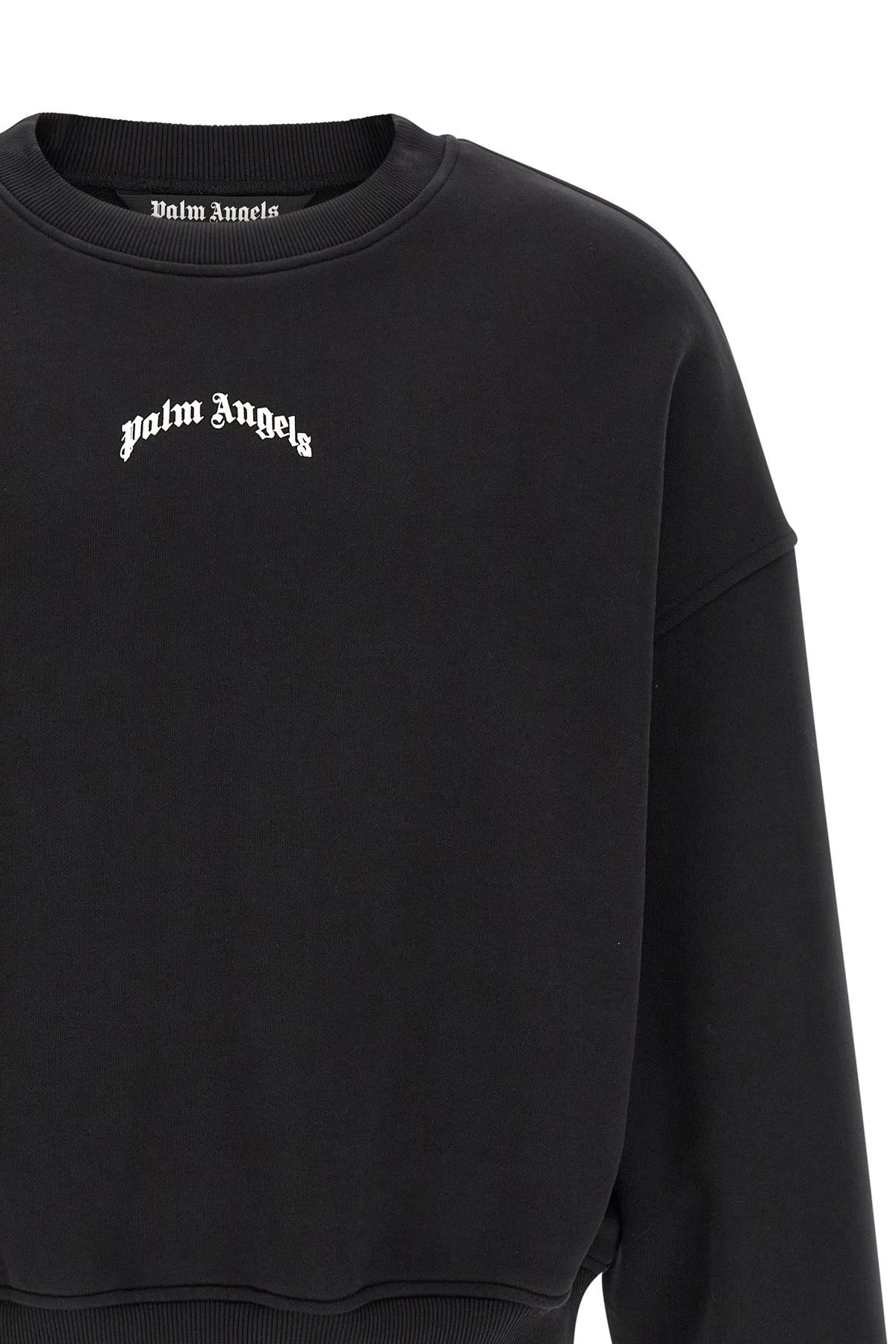 Palm Angels Back Curved Logo Sweatshirt