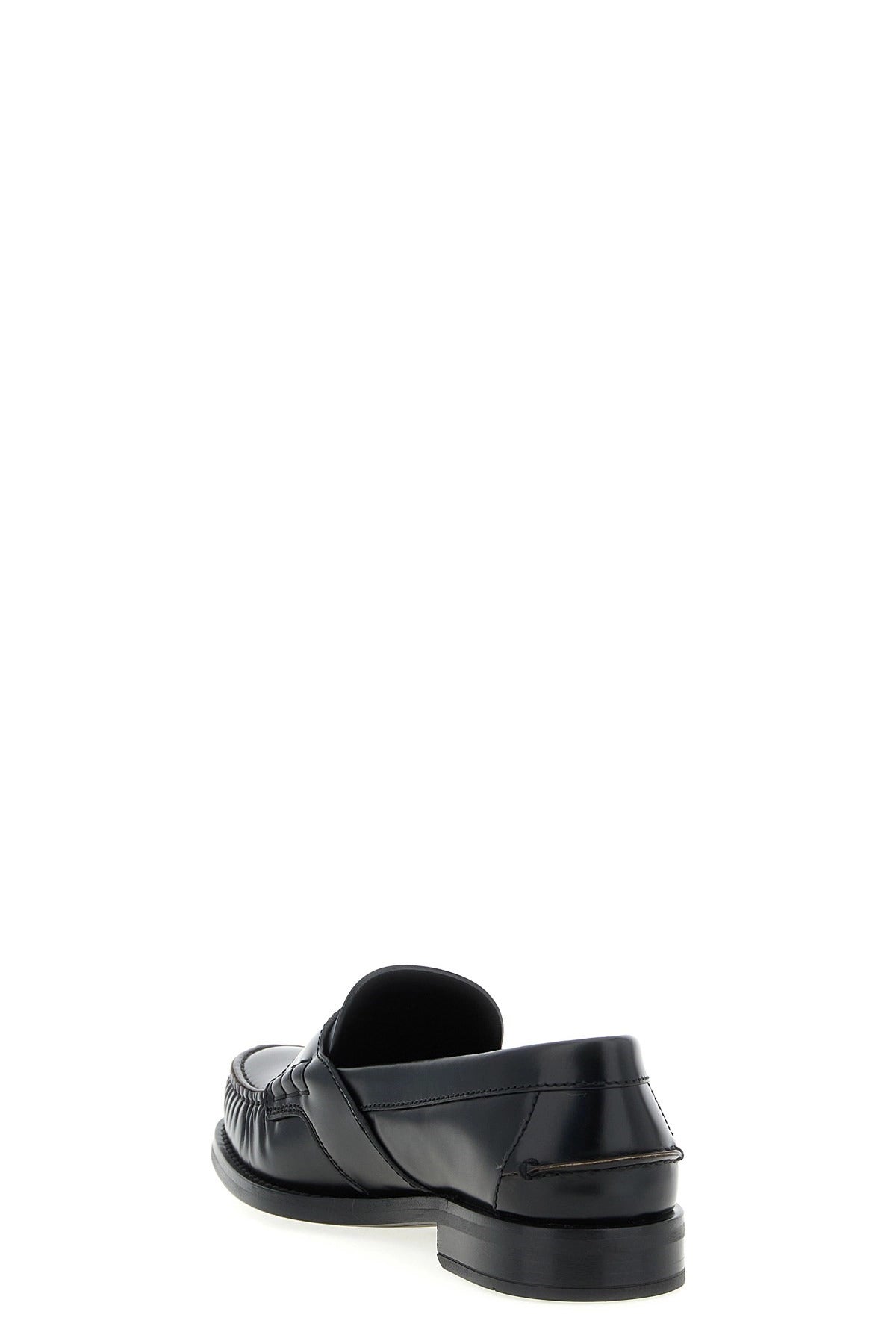 Prada Brushed Calf Leather Loafers