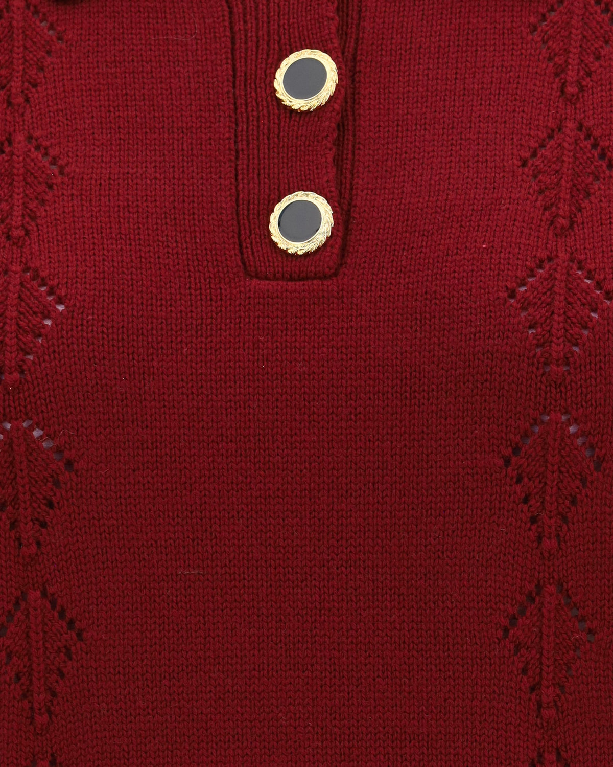 Alessandra Rich Merino Wool Polo Shirt