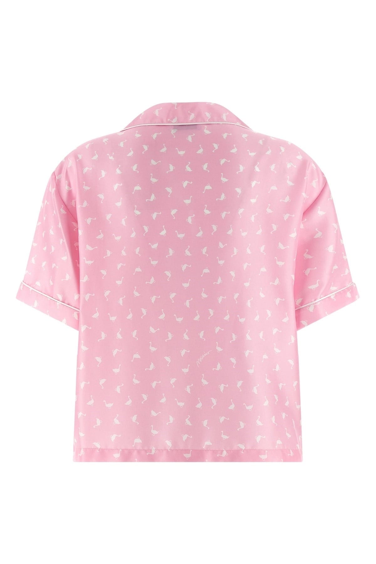 Moschino Moschino Goose Print Silk Shirt