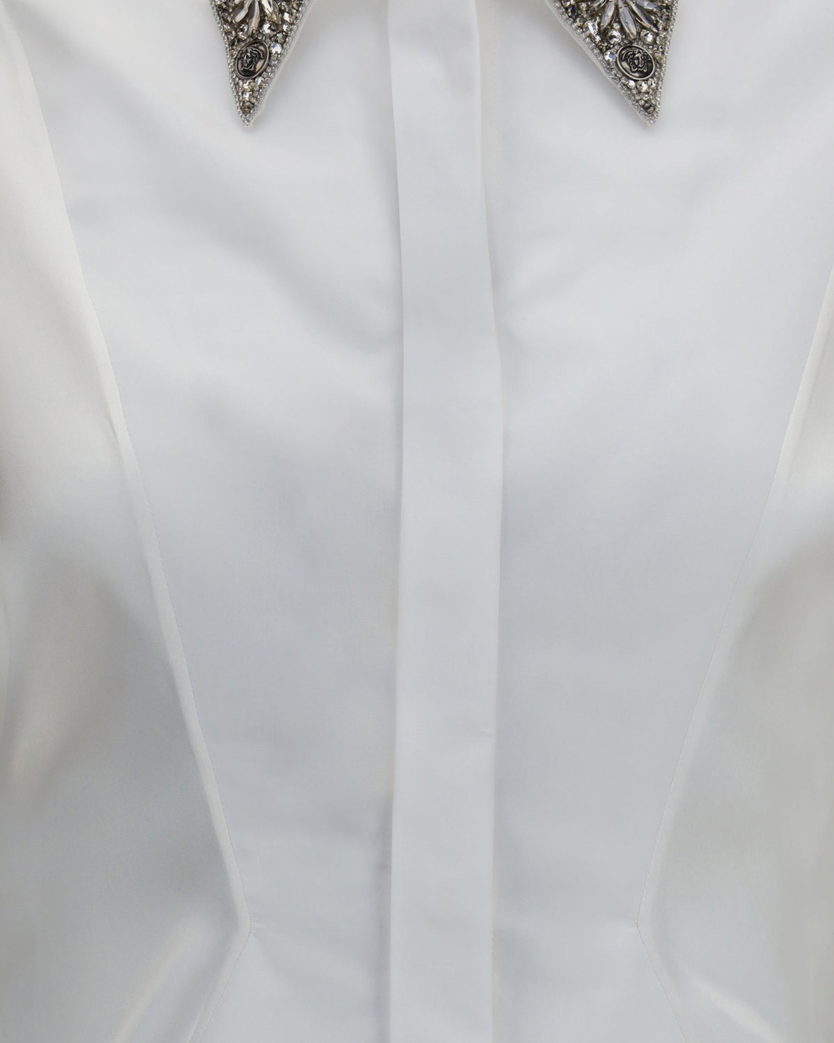 Versace Embroidered Cotton Poplin Shirt