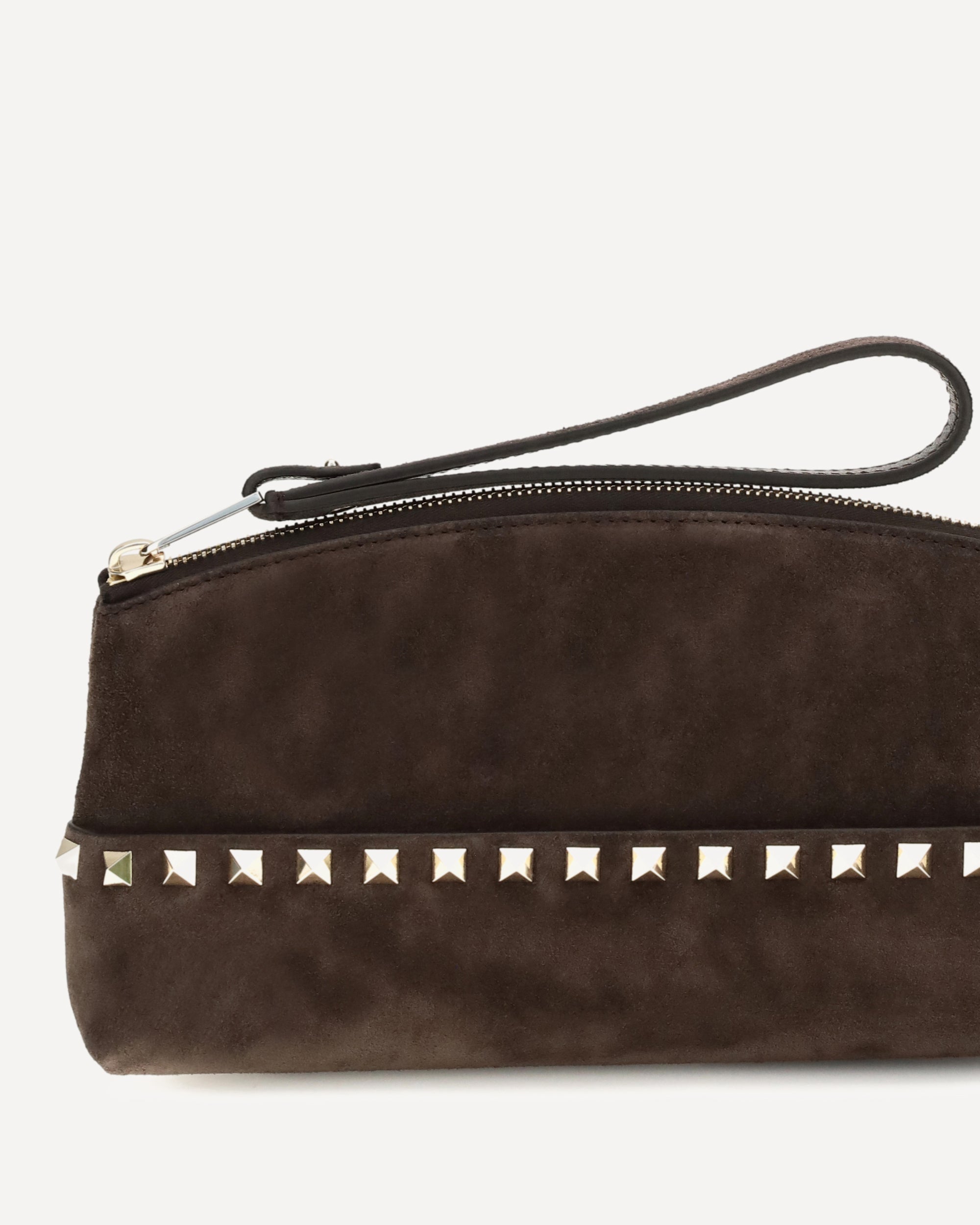 Valentino Garavani Pochette en daim Rockstud