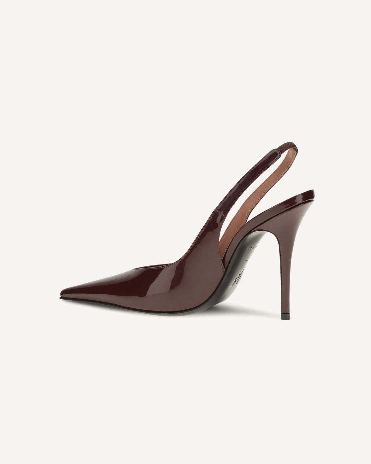 Amina Muaddi Anok Patent Leather Slingback Pumps