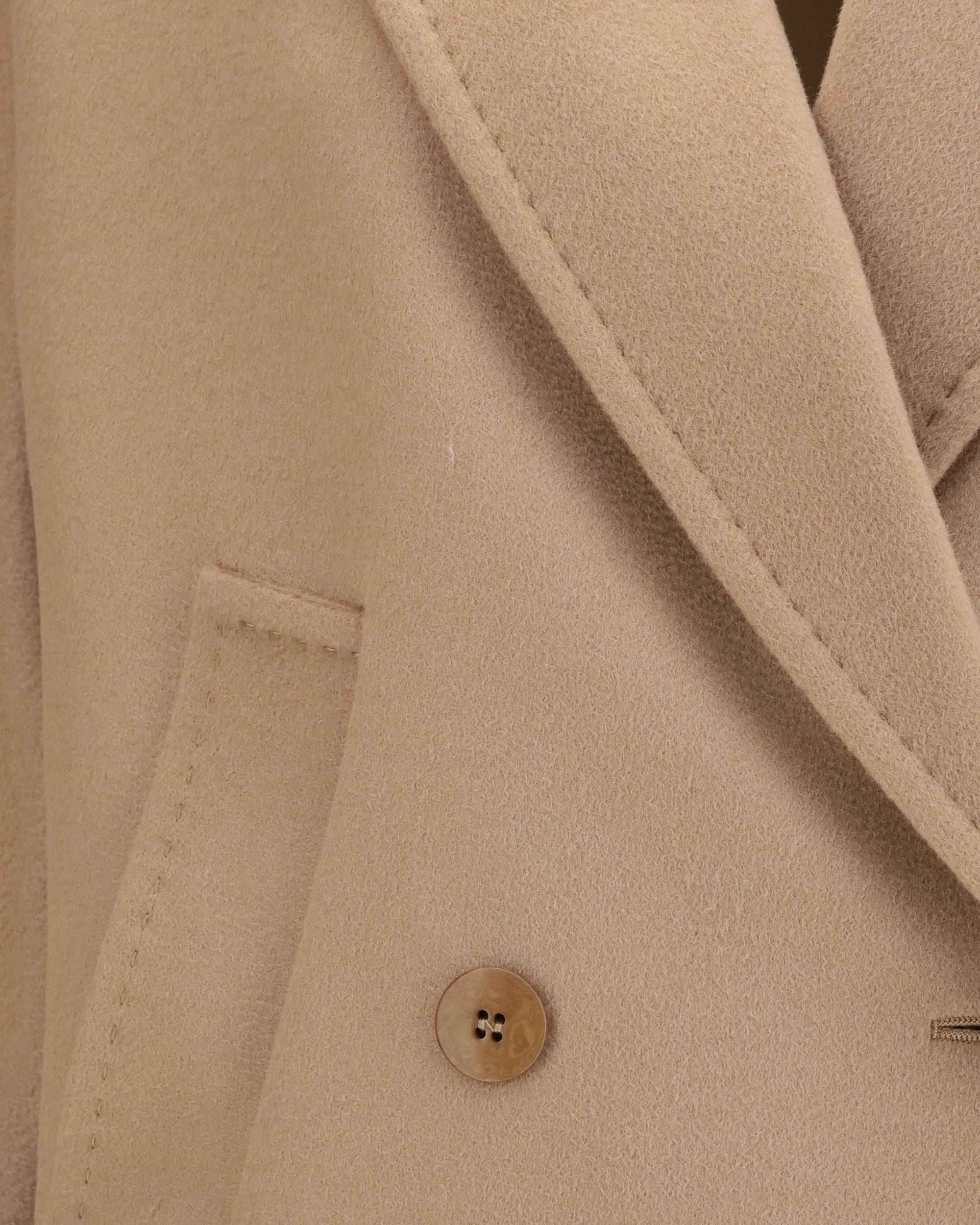 Max Mara Double Breasted Wool Drap Coat