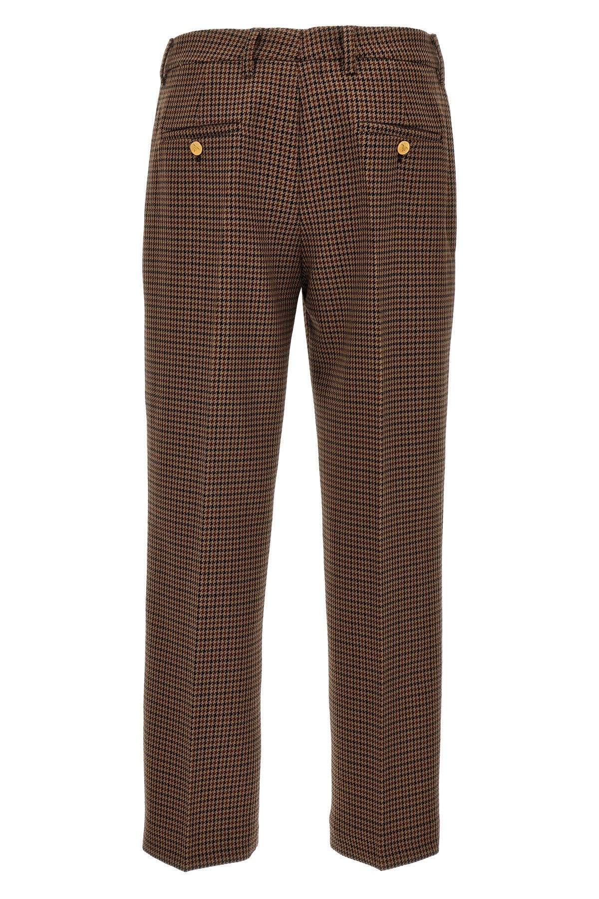 Prada Houndstooth Wool Pants