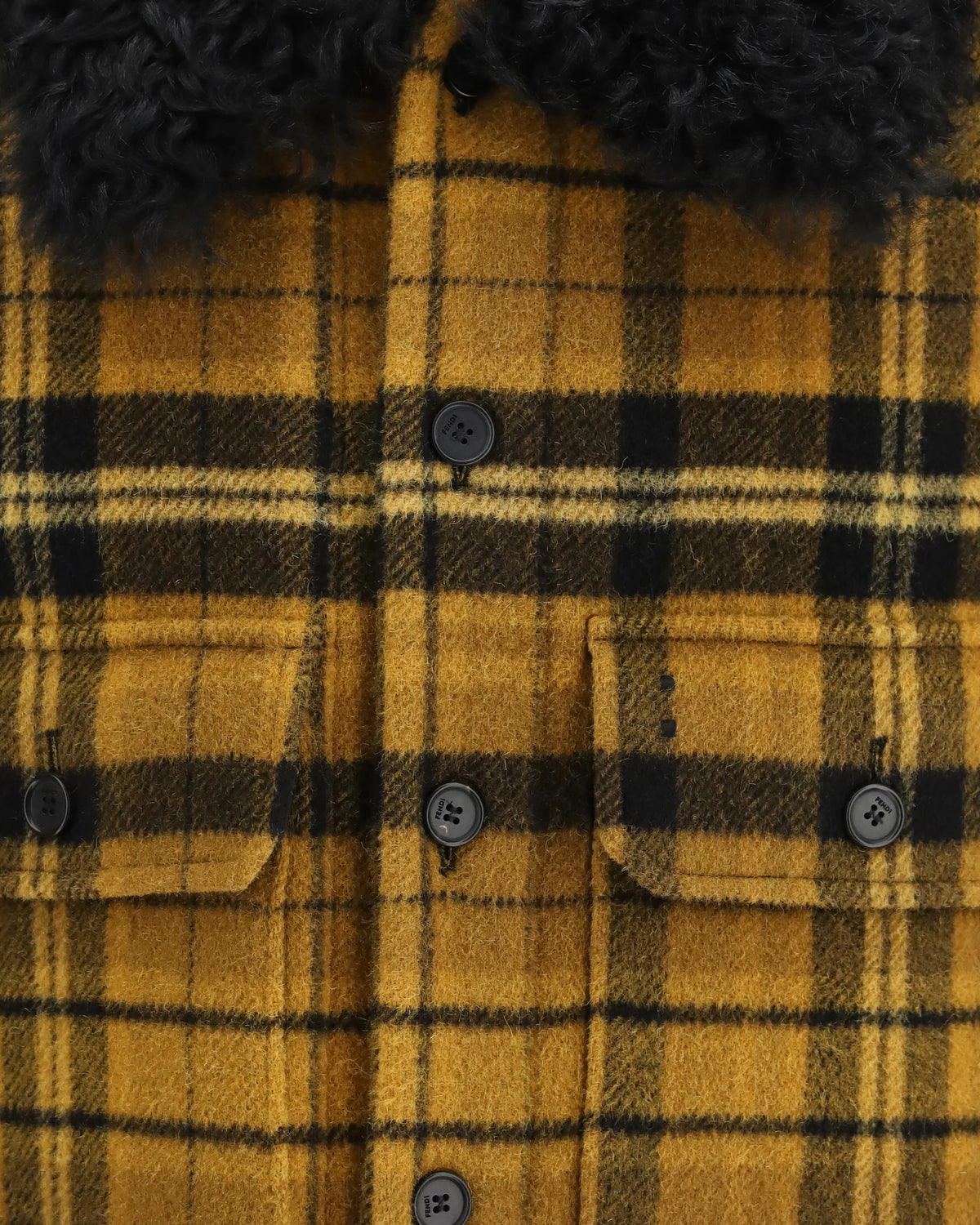 Fendi Check Wool Blouson Jacket