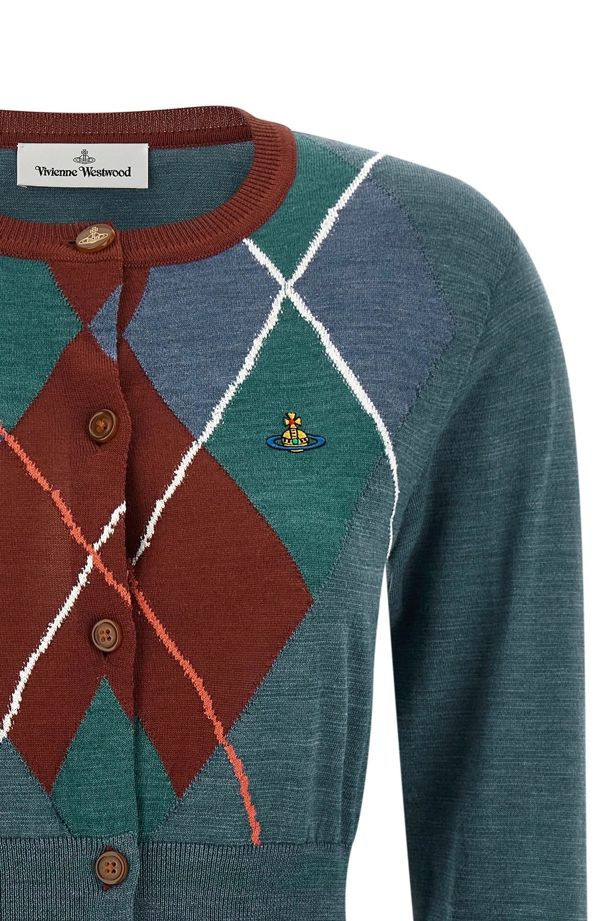 Vivienne Westwood Argyle Cropped Cardigan