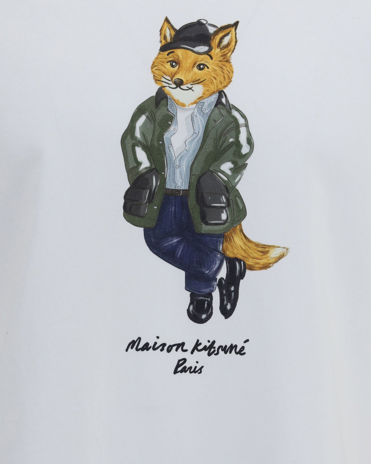 Maison Kitsuné Weekend Fox Cotton T-Shirt
