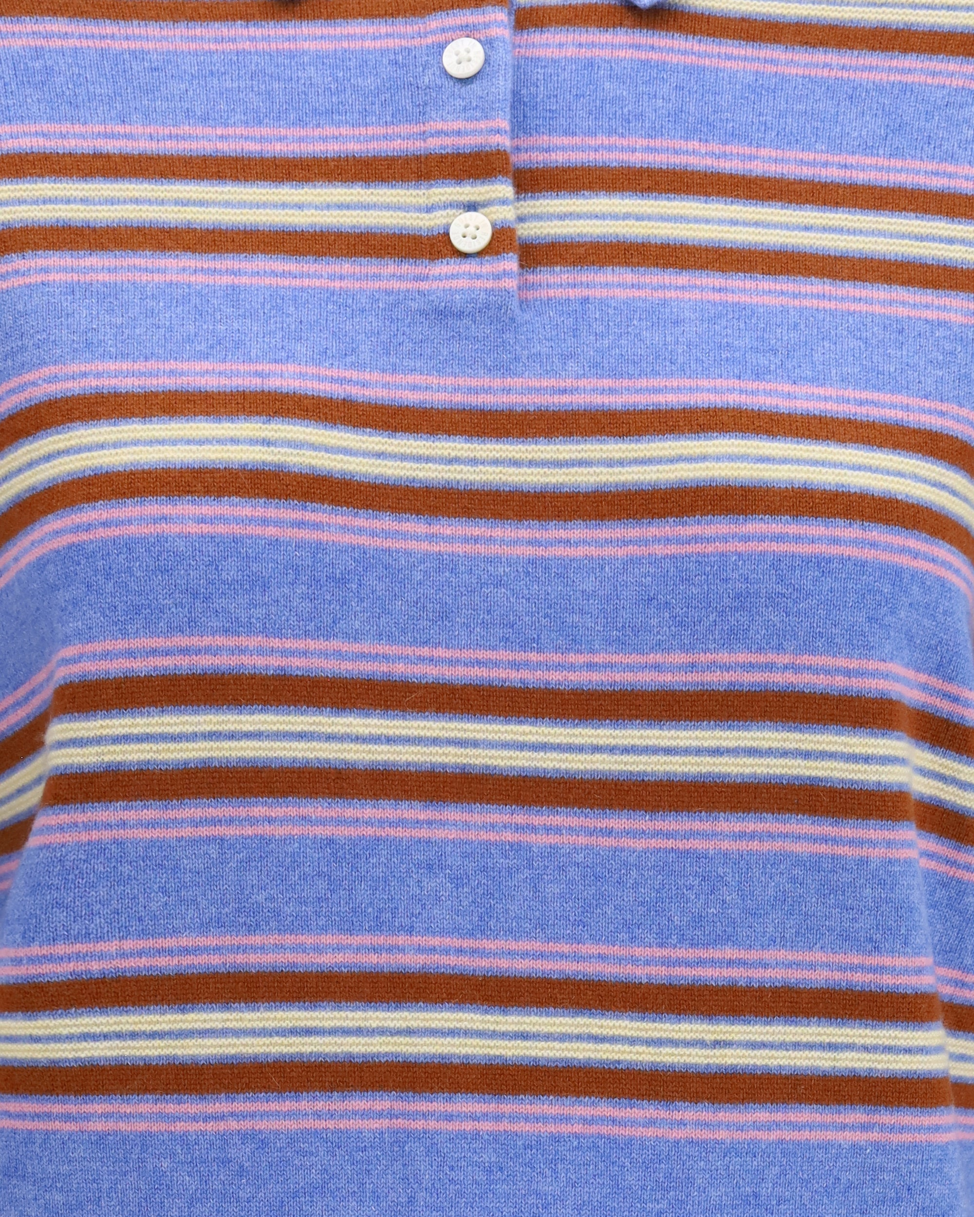 Guest in Residence College-gestreifter Polopullover