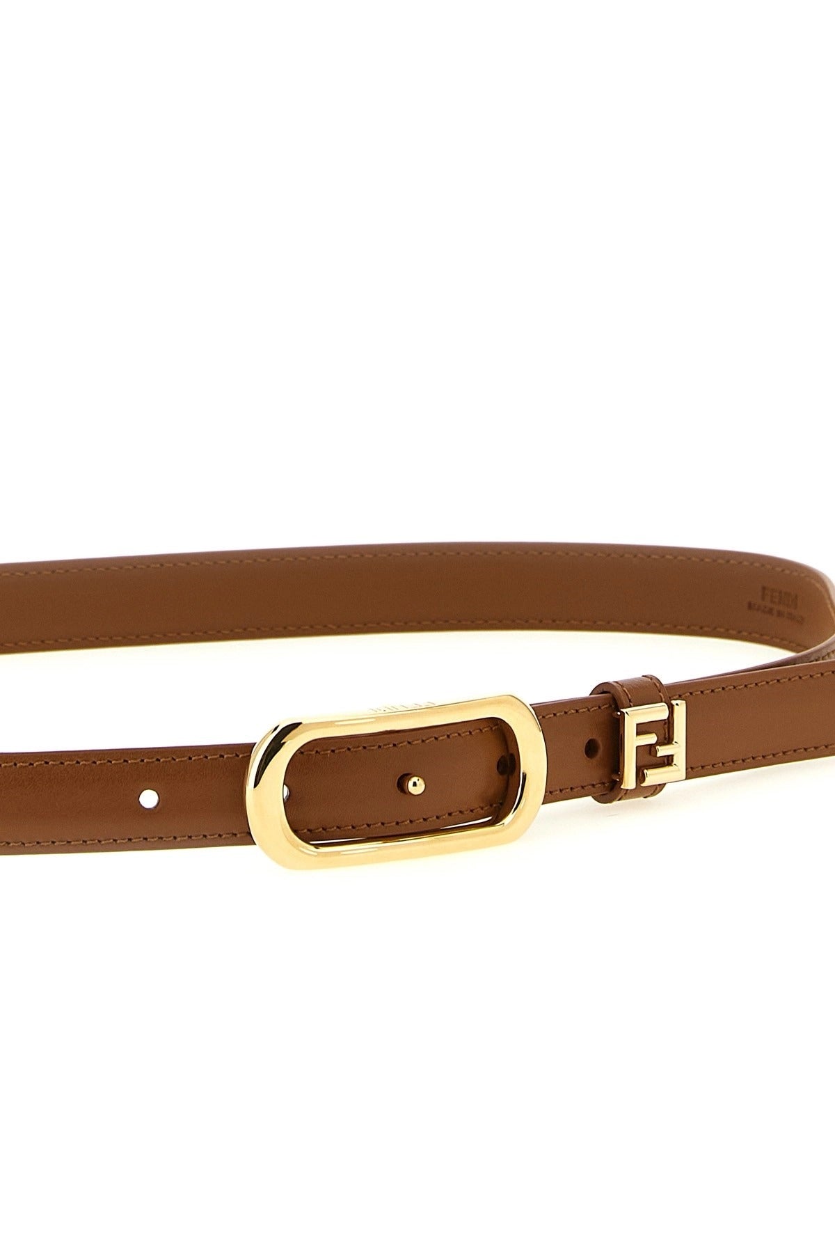 Fendi FF Logo Leather Belt