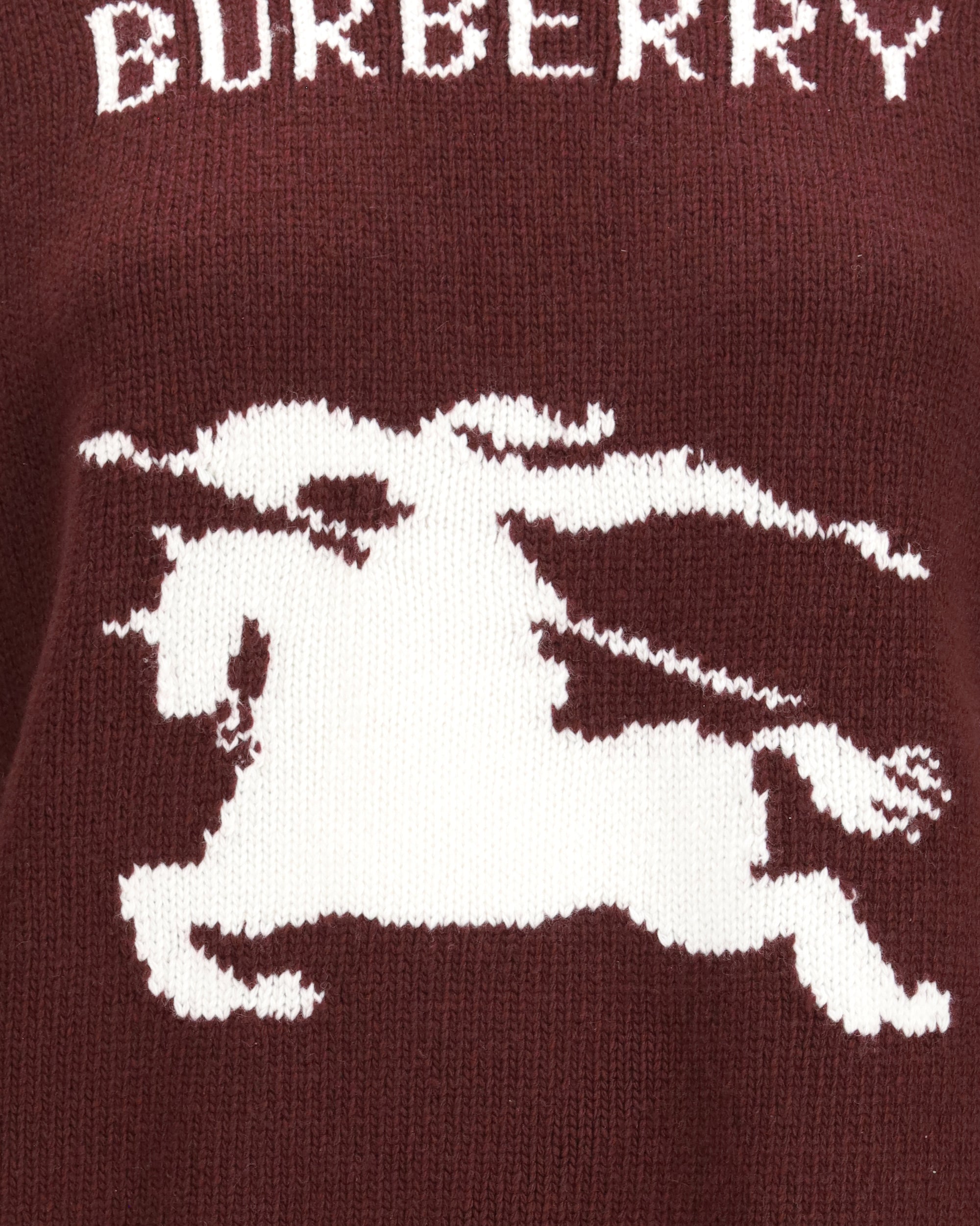 Burberry Cashmere Wool Sweater Knight Motif