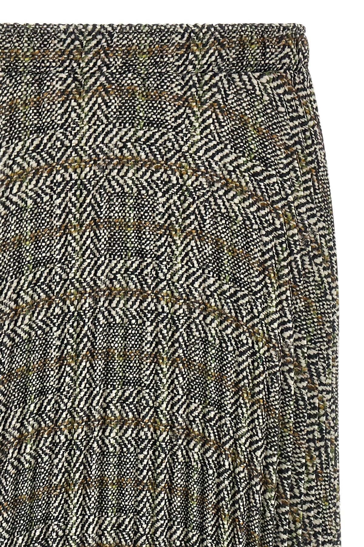 Ermanno Scervino Pleated Skirt With Lace Hem