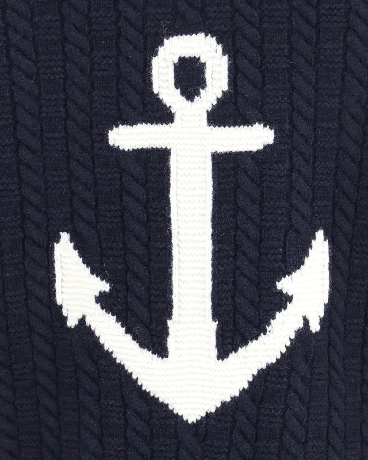 Thom Browne V-Neck Sweater With Anchor Embroidery