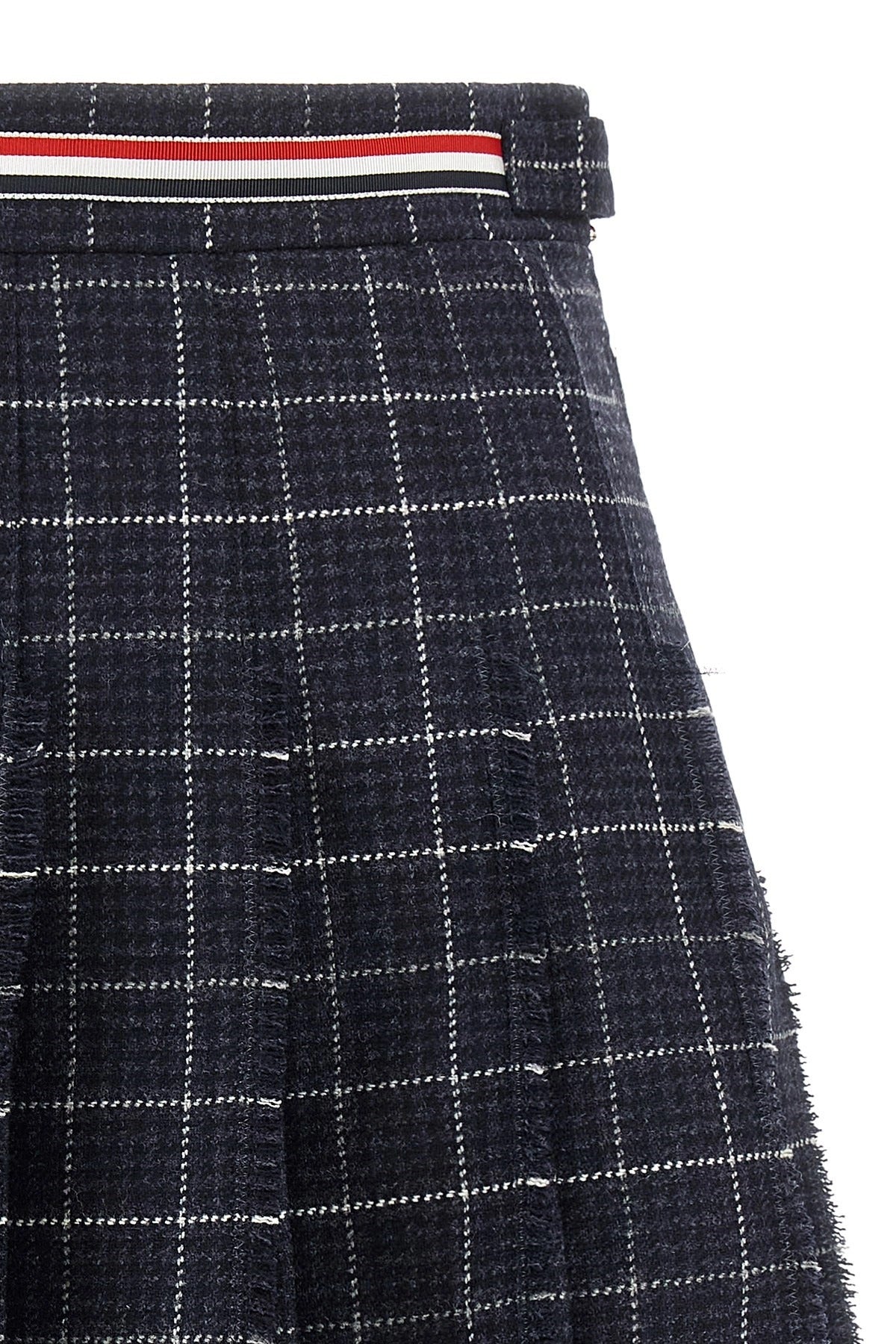 Thom Browne Rwb Pleated Tweed تنورة