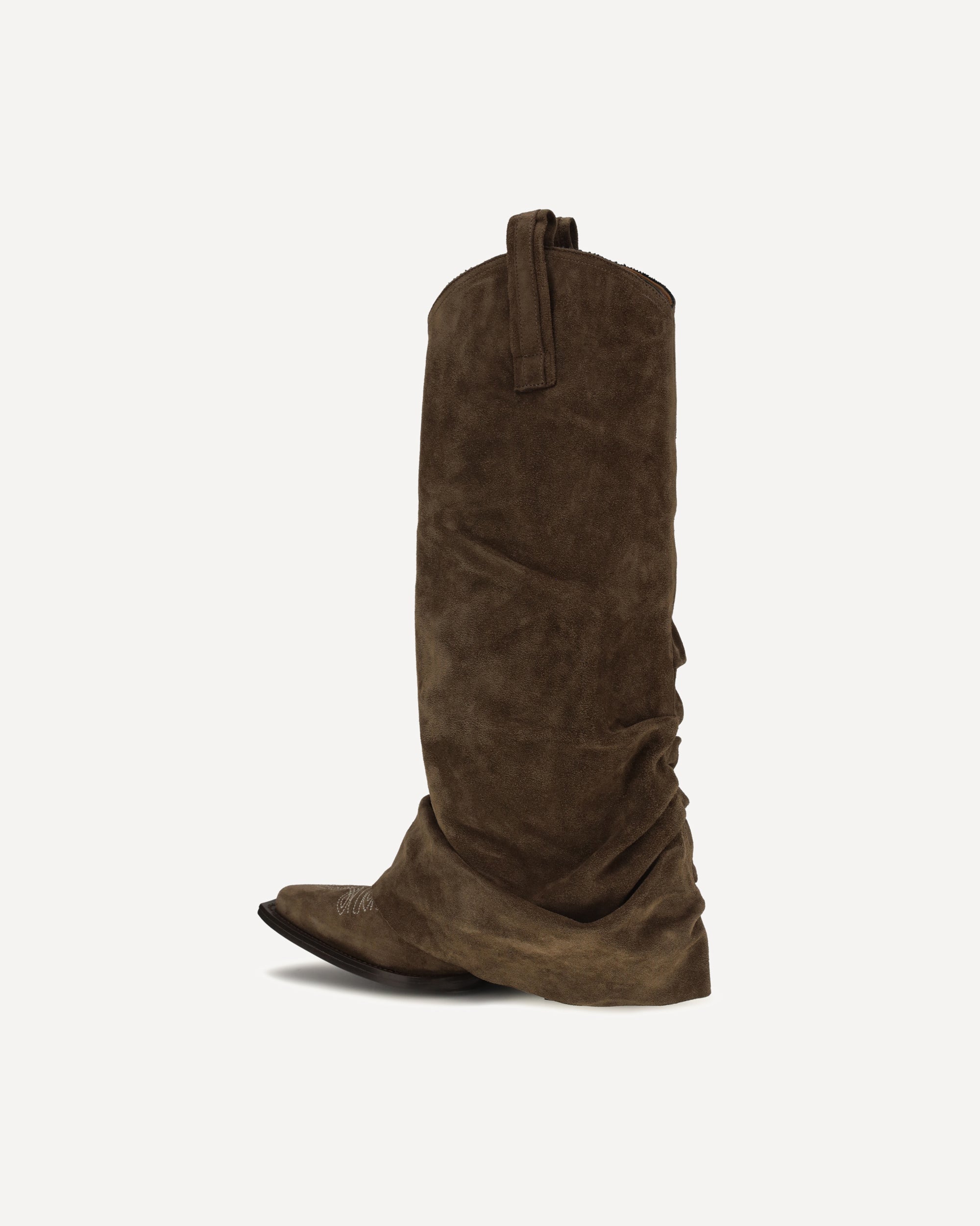 R13 Wildleder-Cowboystiefel