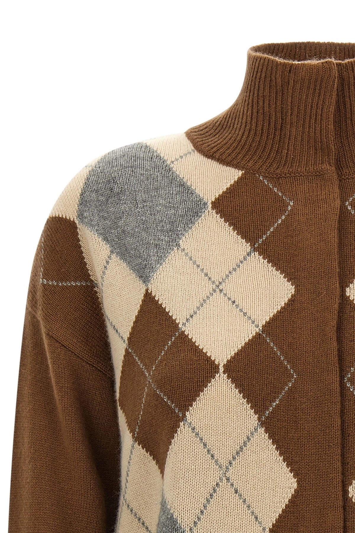 Max Mara Pacche Argyle Cardigan