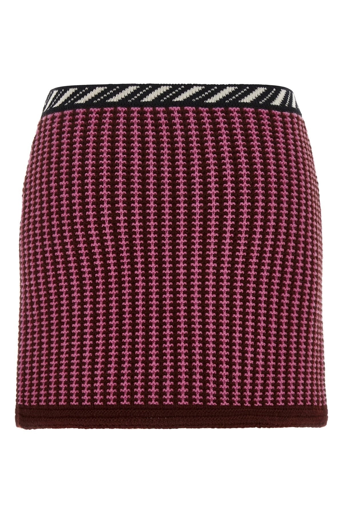 Versace Crochet Knit Mini Skirt