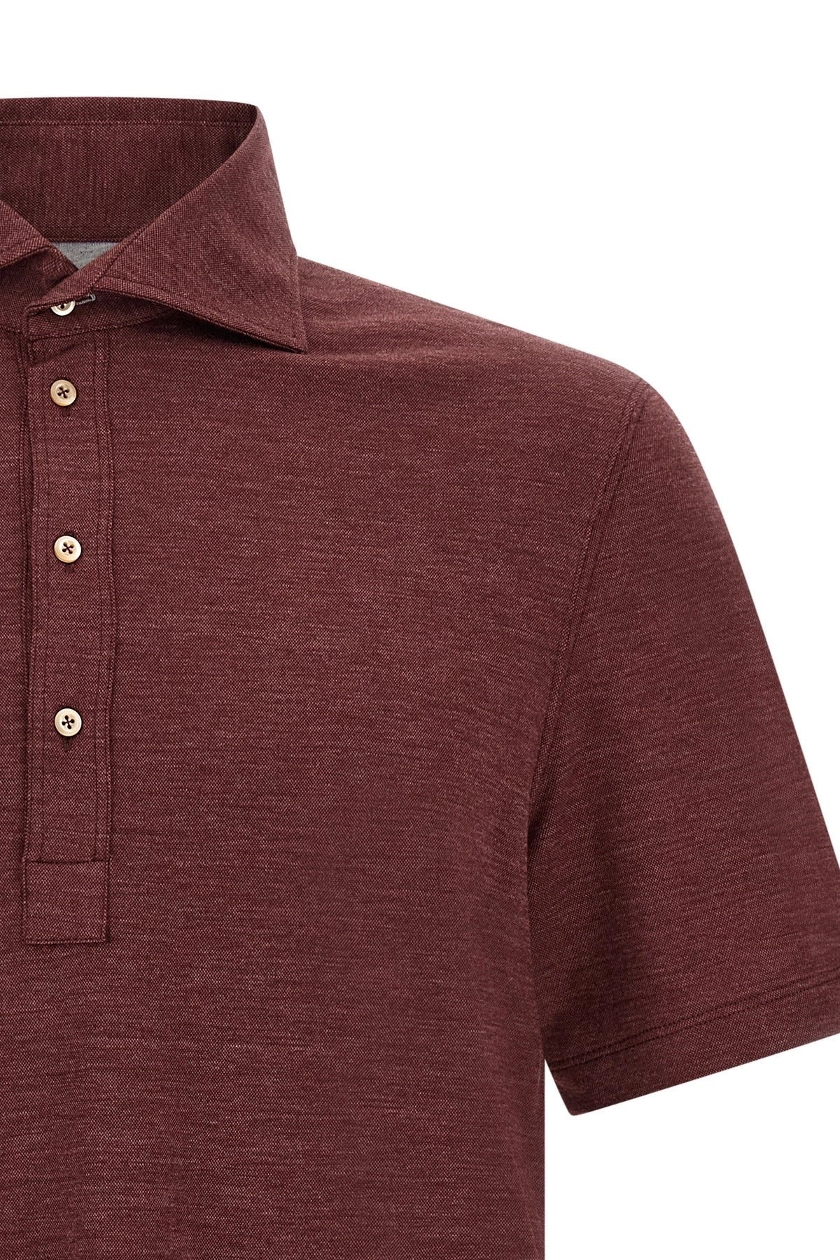 Brunello Cucinelli French Collar Polo Shirt