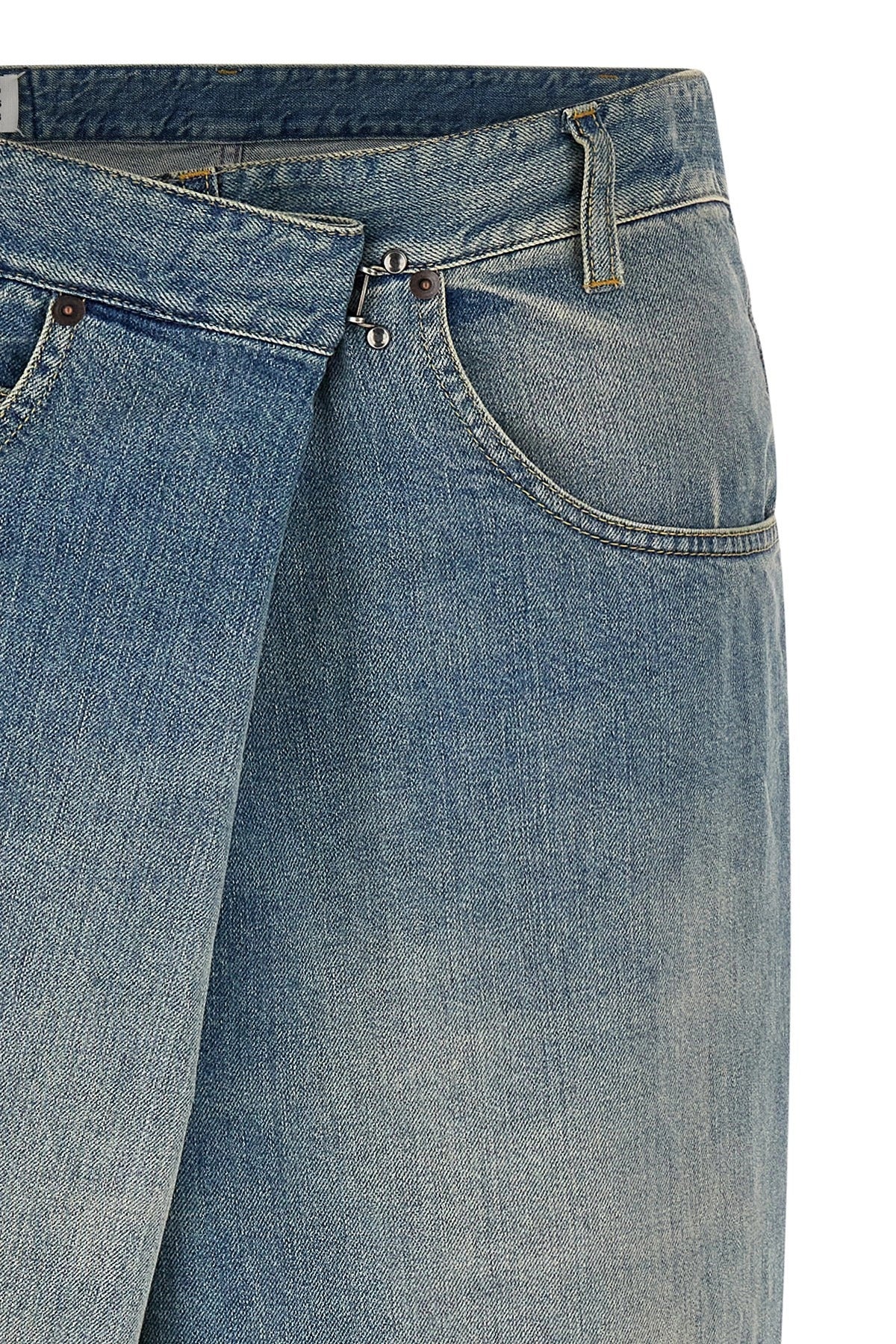 Maison Margiela Asymmetric Wrap Closure Jeans