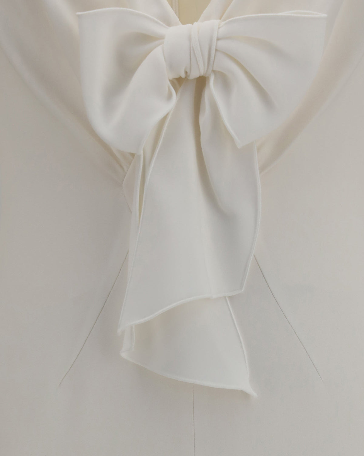Alessandra Rich V-Neck Dress With Bow