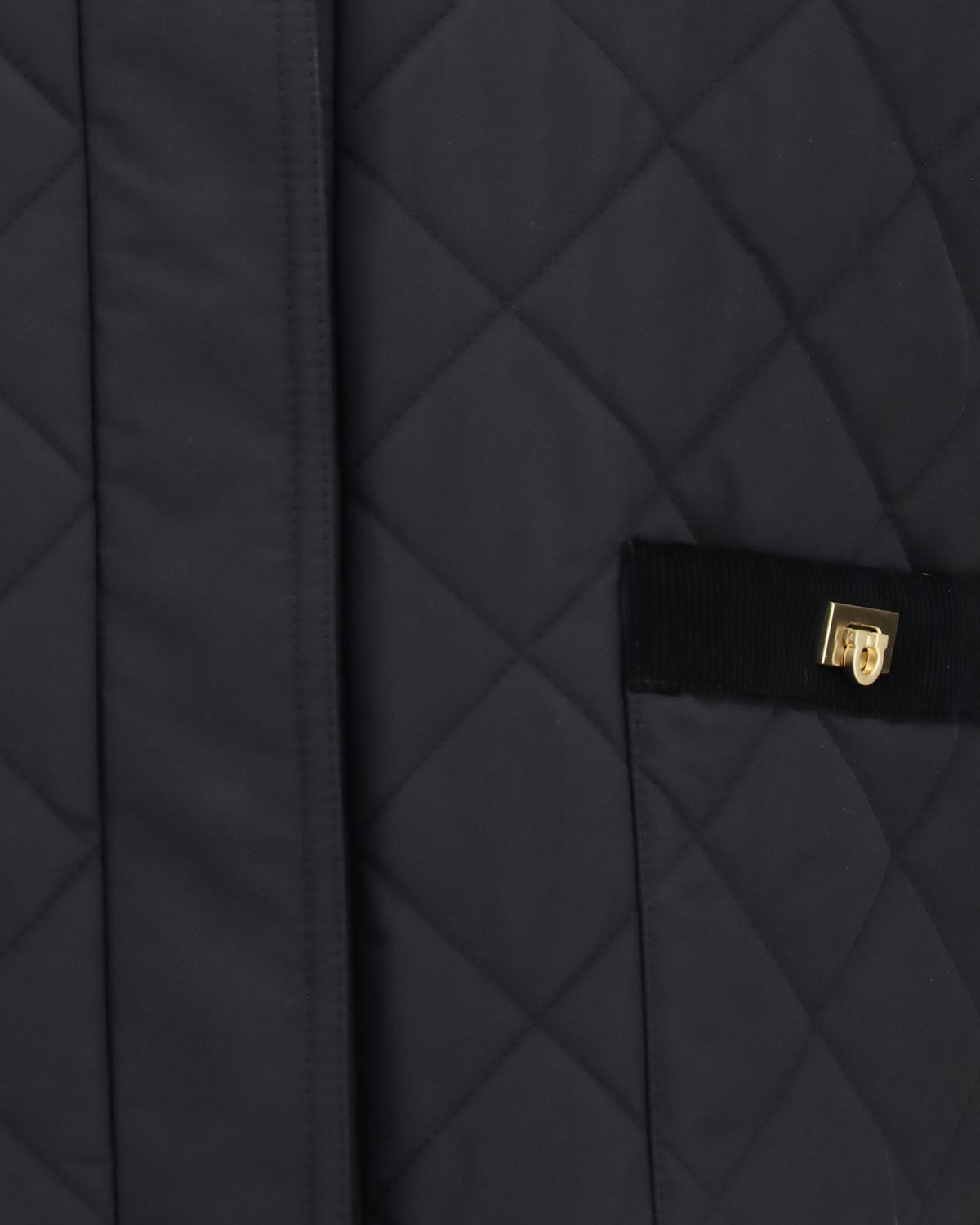 Ferragamo Padded Jacket With Gancini Buckles