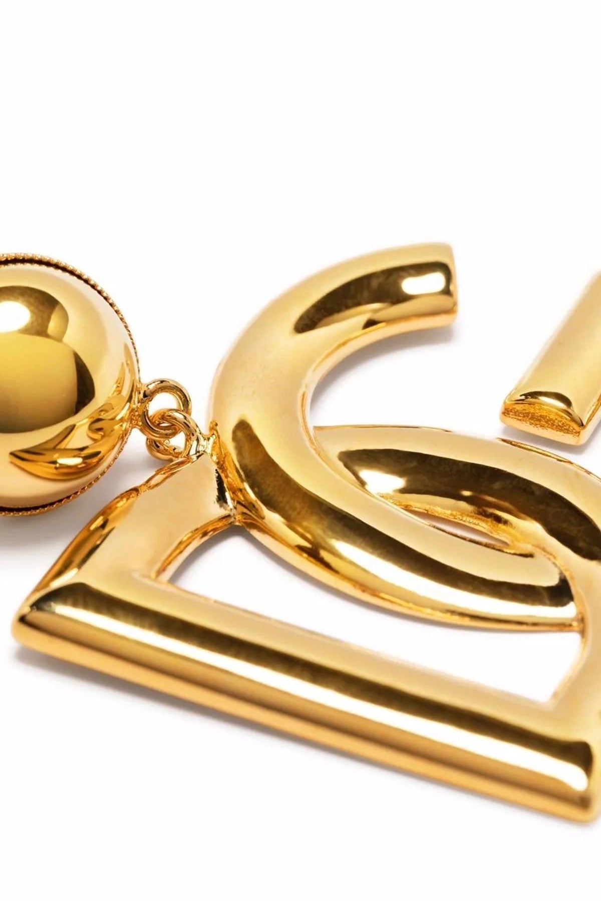 Dolce & Gabbana Crystal Logo Earrings