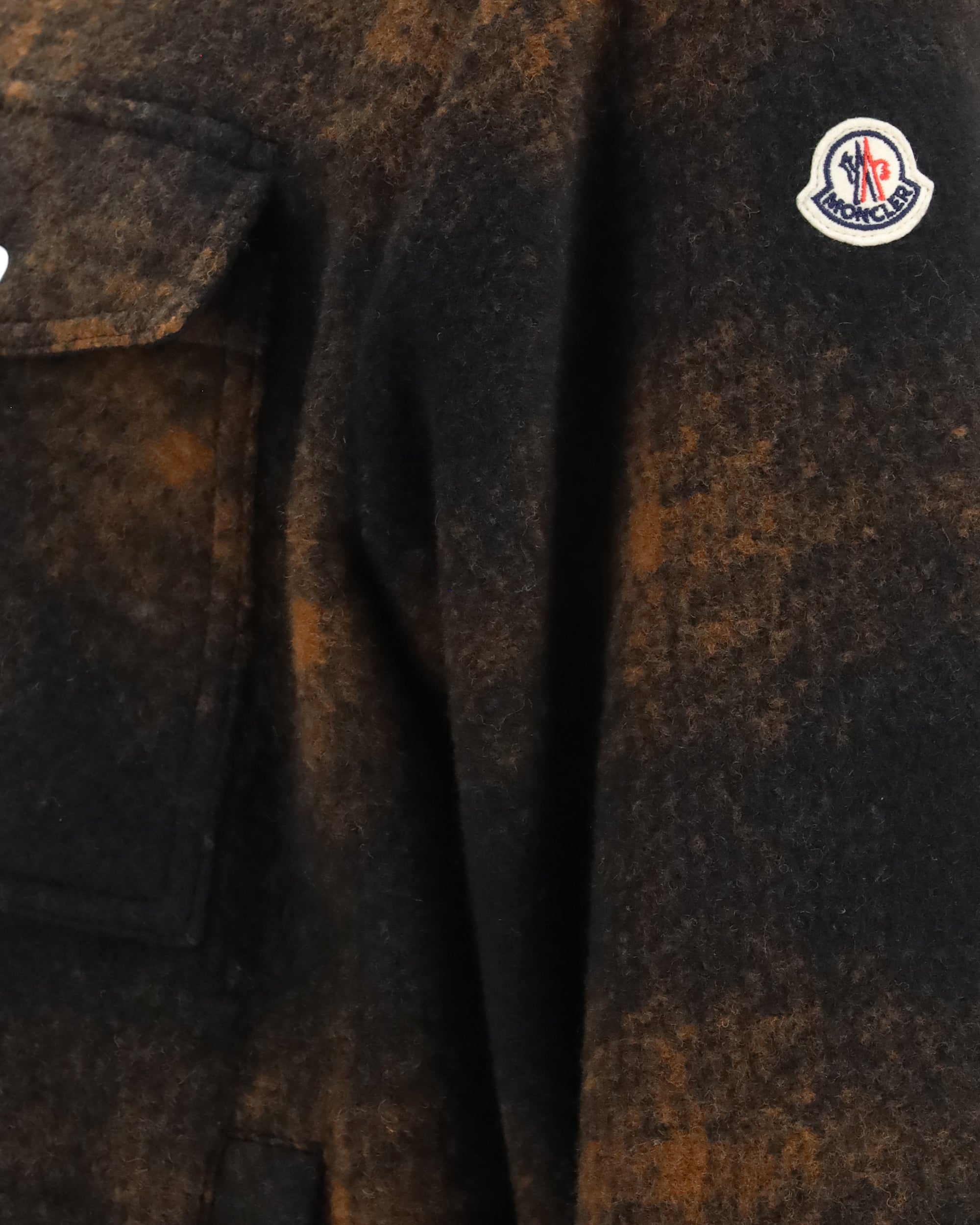Moncler Embroidered Flannel Shirt