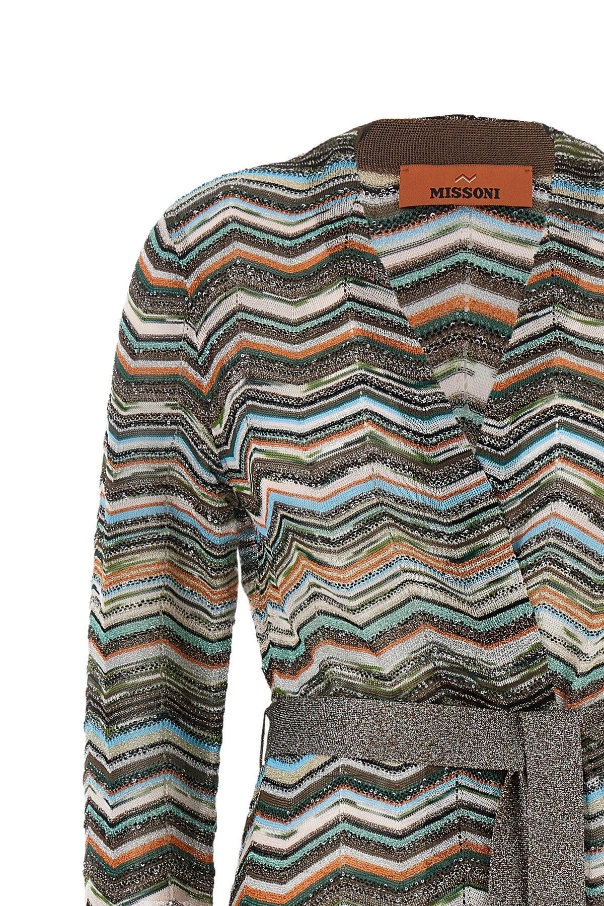 Missoni Chevron Lamé Cardigan