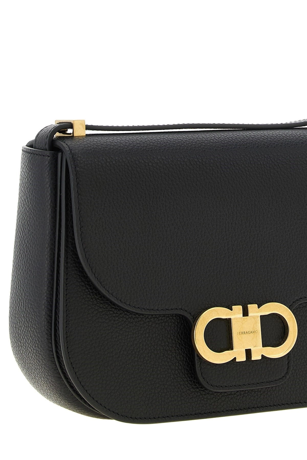 Ferragamo North-South Double Gancini Crossbody Bag