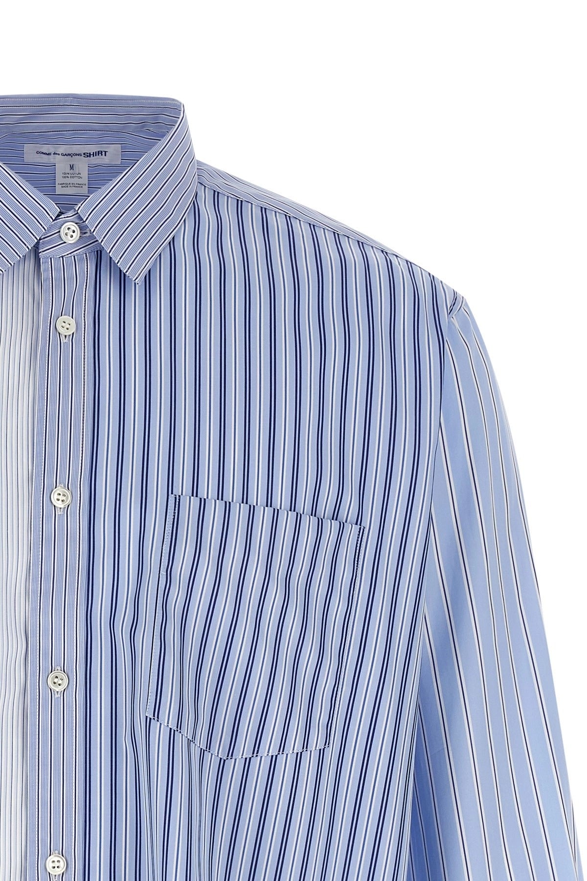 Comme Des Garçons Asymmetrical Patchwork Shirt