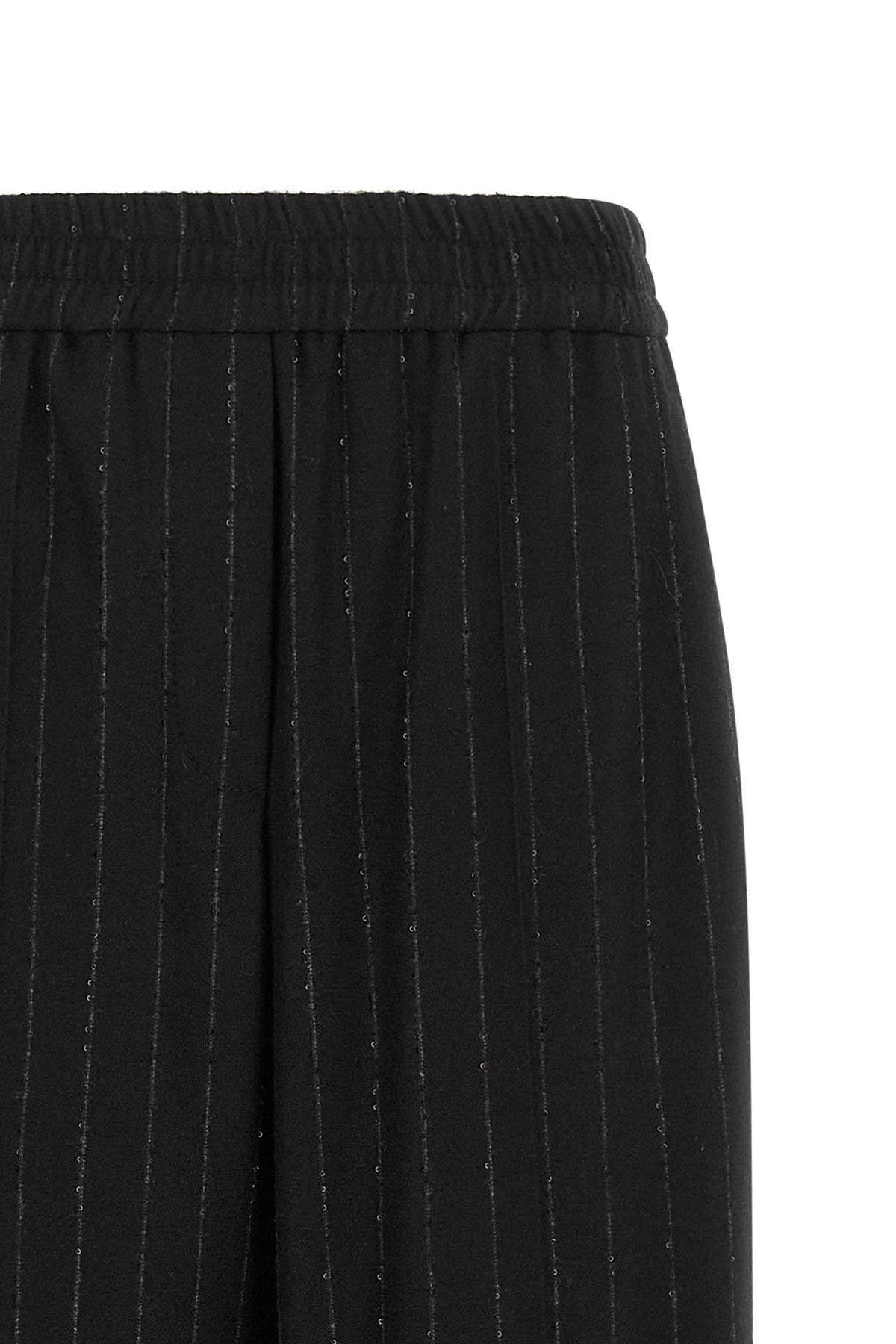 Brunello Cucinelli Micro Sequin Pinstripe Pants