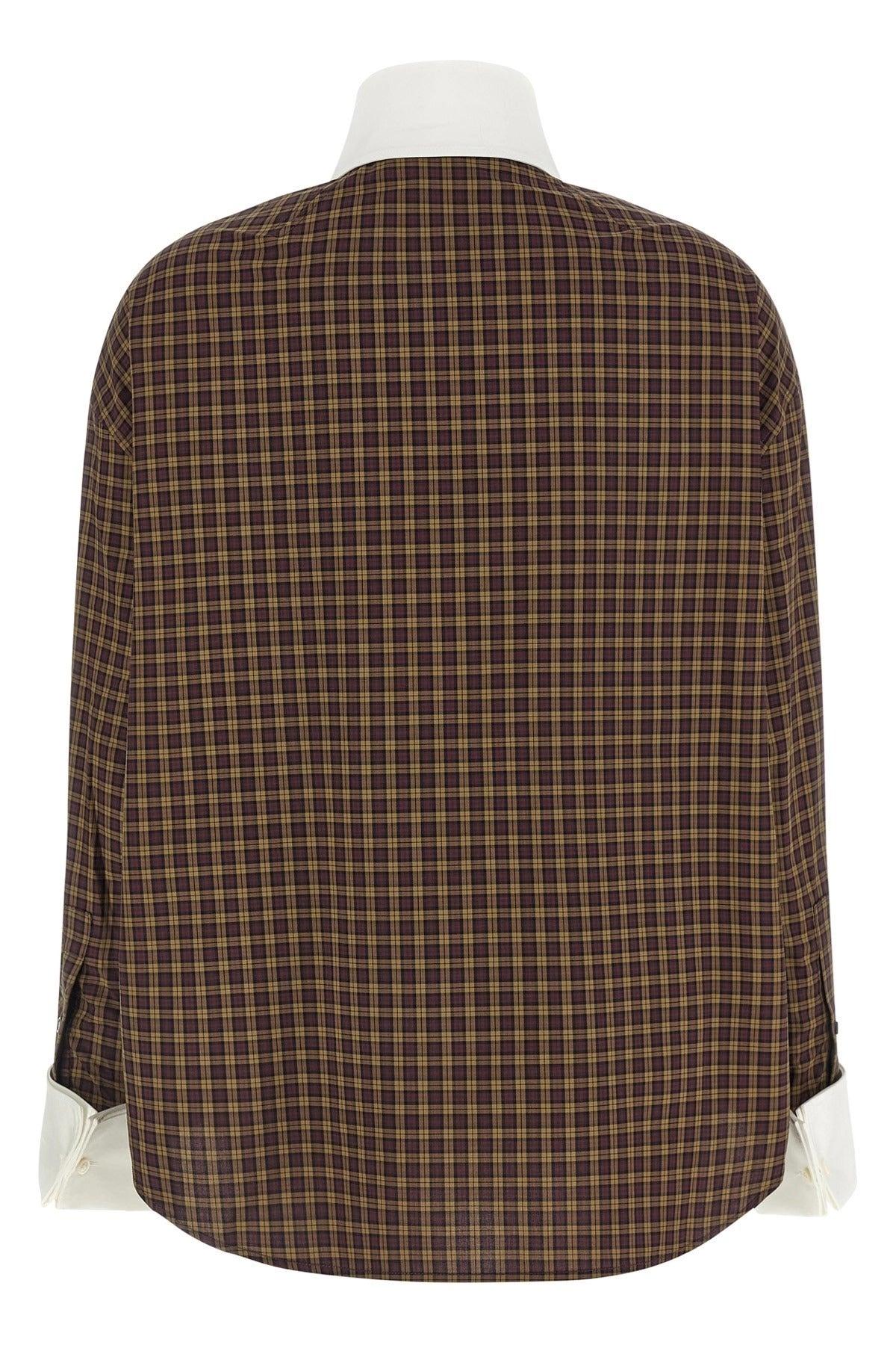 Marni Check Scarf Collar Shirt