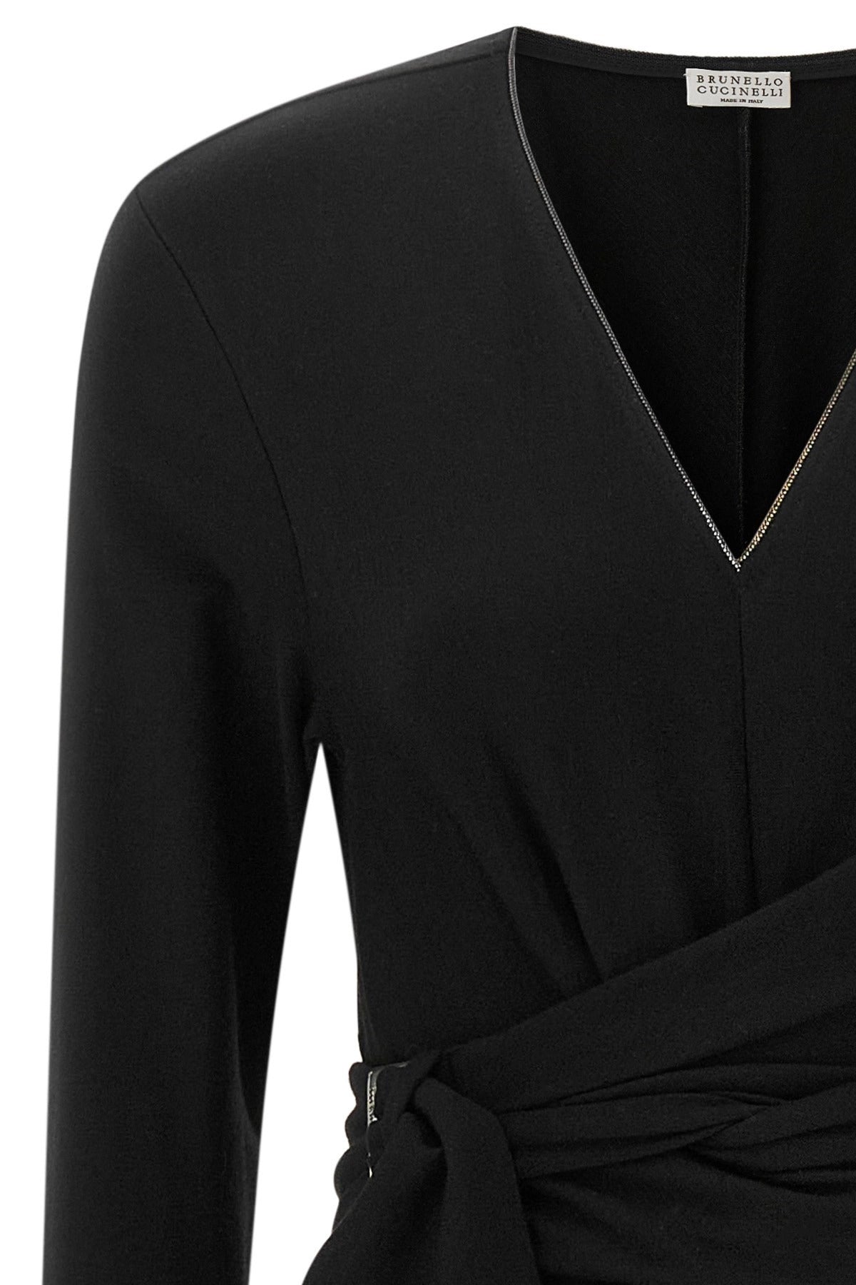 Brunello Cucinelli Shiny Collar Dress