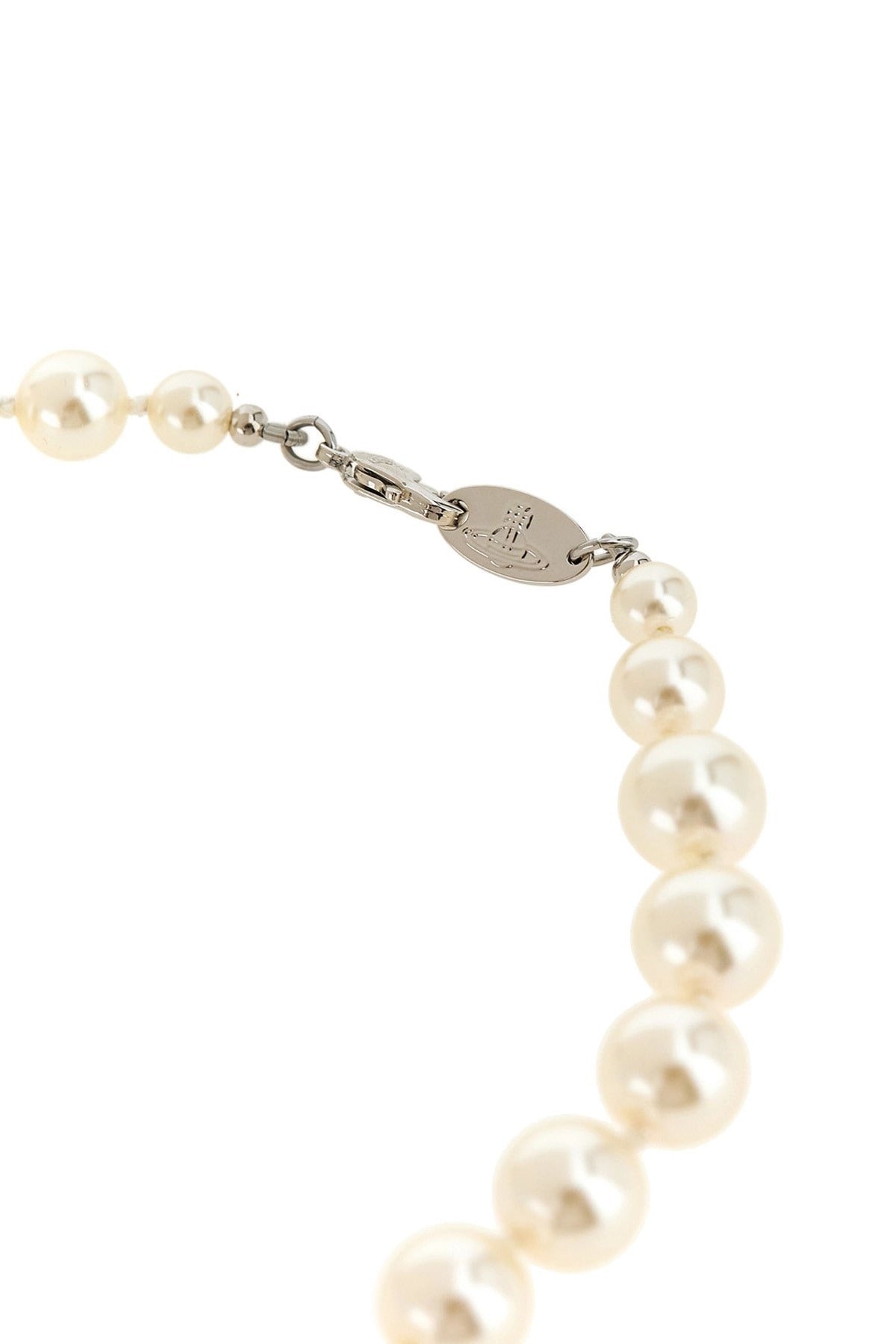 Vivienne Westwood Man Bas Relief Pearl Necklace