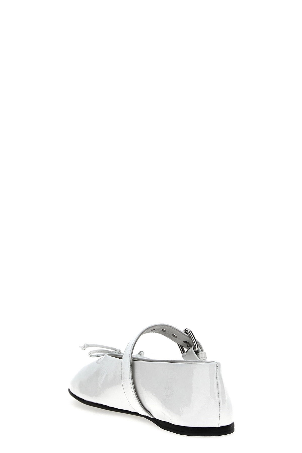 Miu Miu Buckle And Bow Ballet Flats