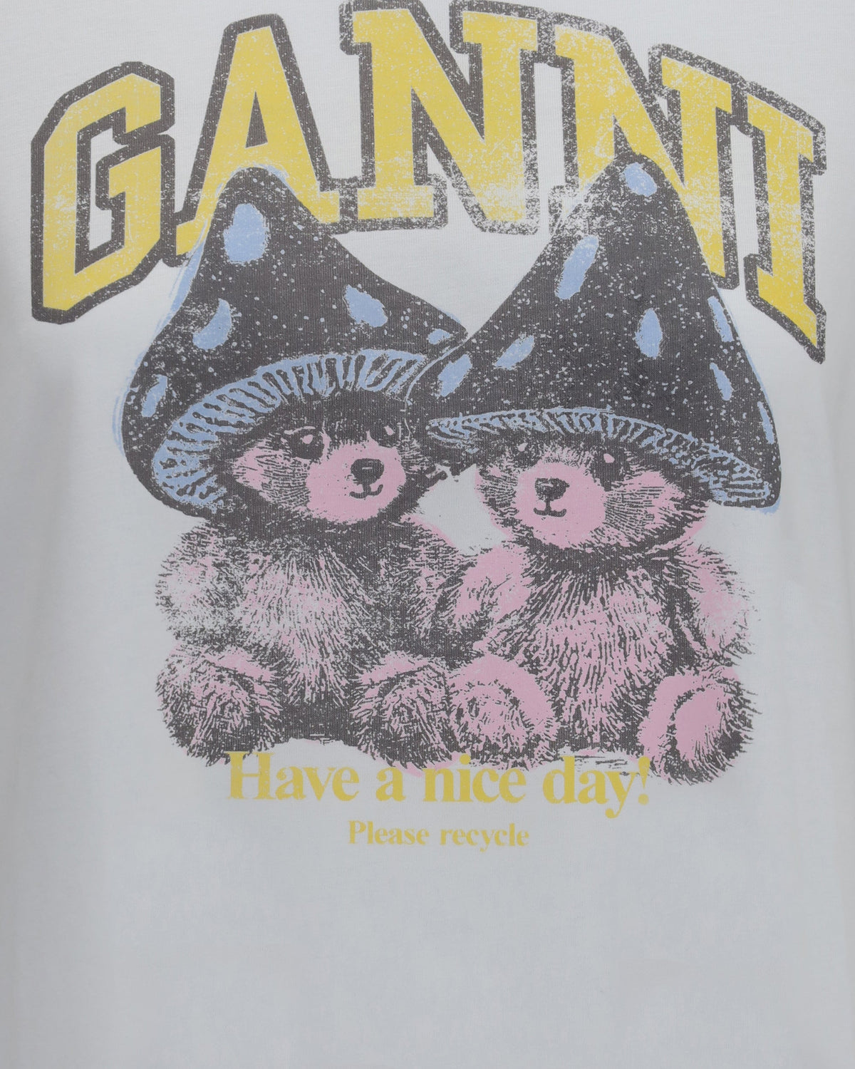 Ganni Teddy Mushroom Long-Sleeve T-Shirt