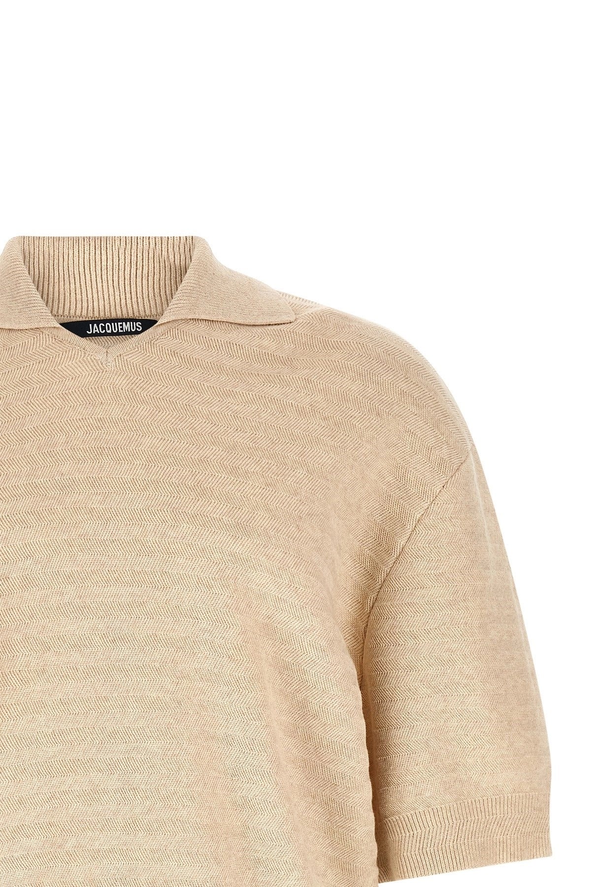 Jacquemus シェブロン編みポロシャツ