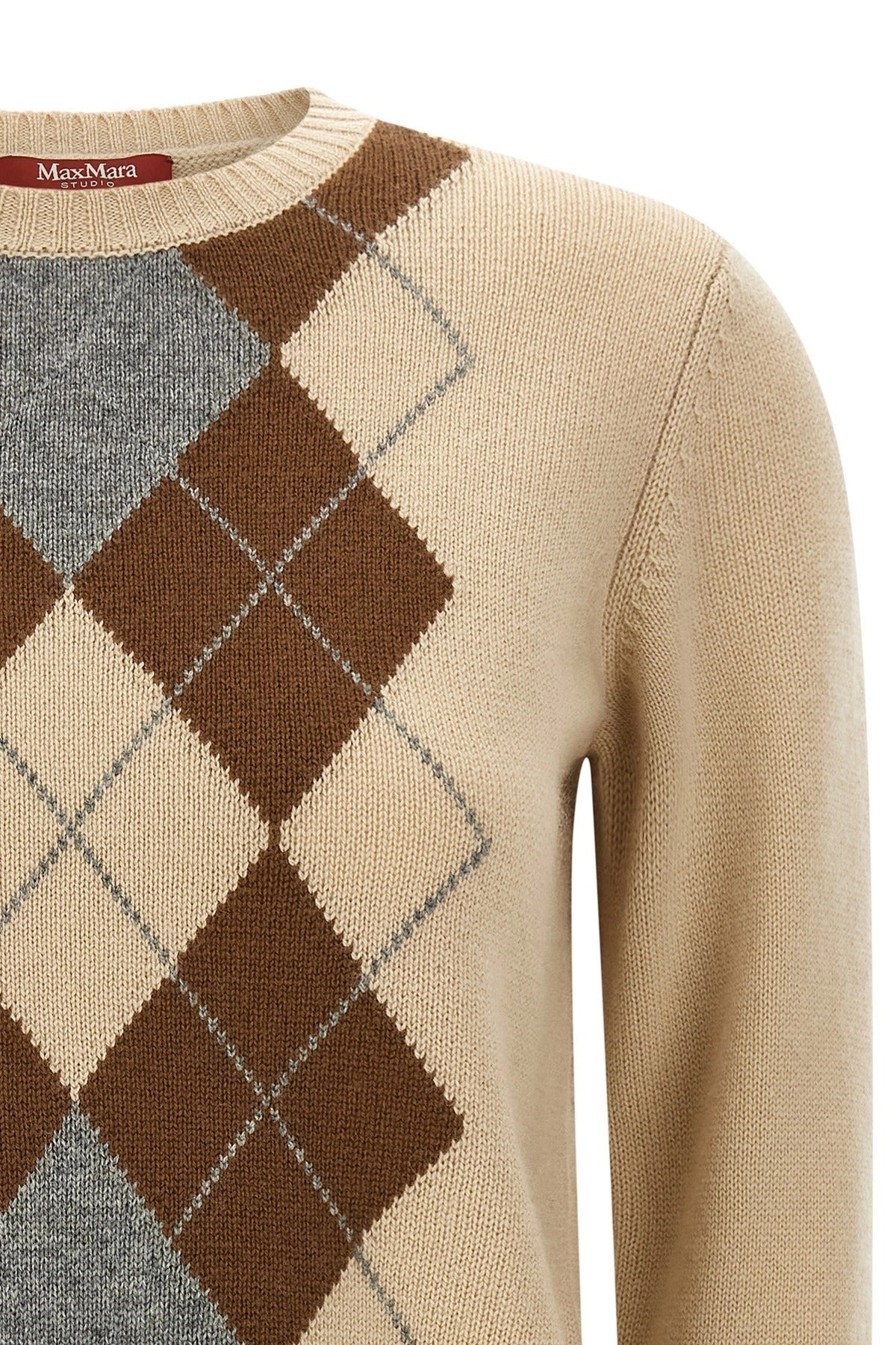 Max Mara Faraone Argyle Sweater