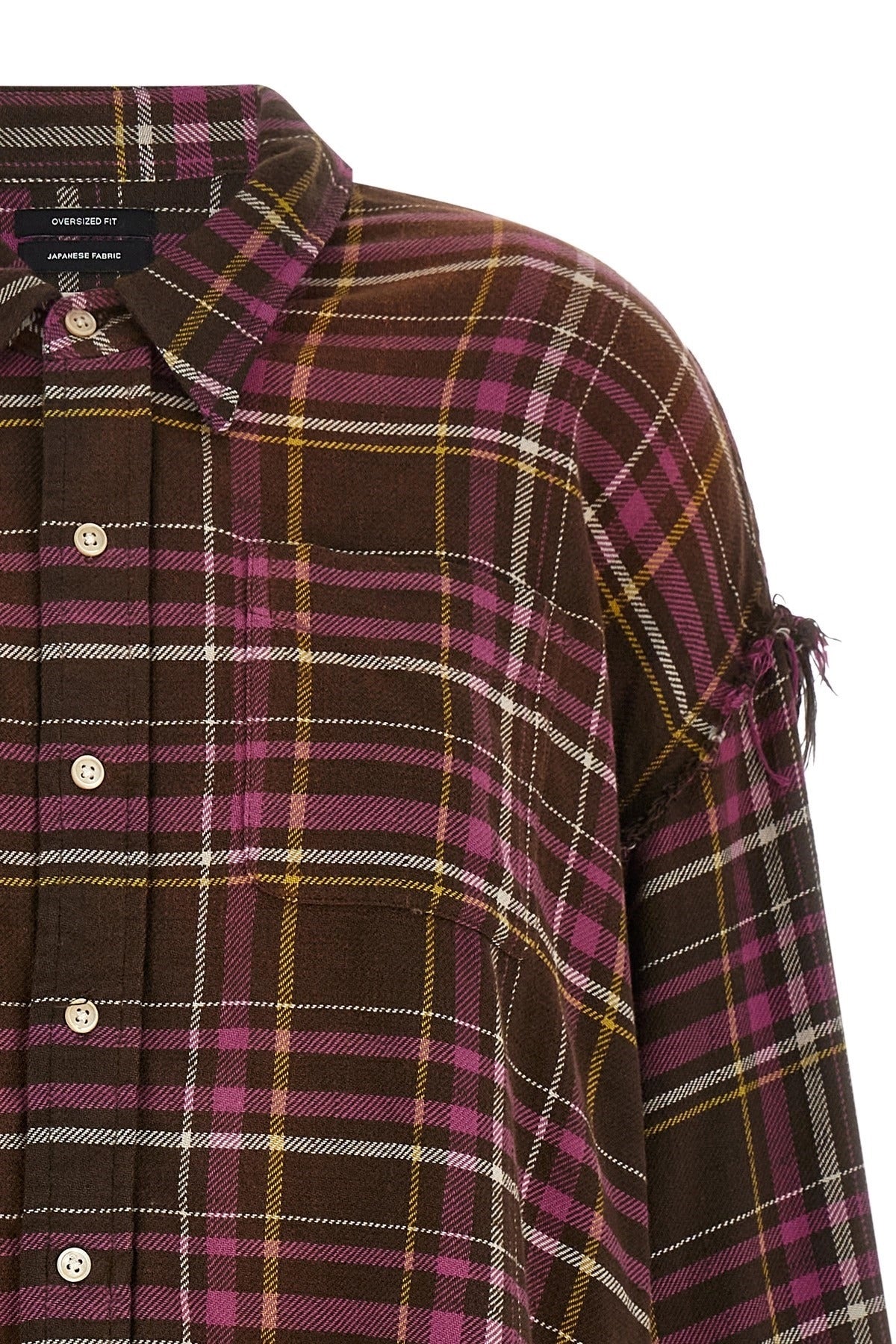 R13 Fringed Tartan Shirt