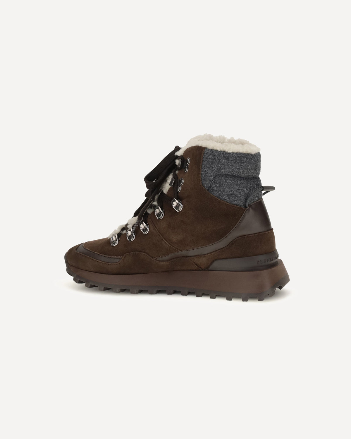Brunello Cucinelli Suede Lace-Up Ankle Boots
