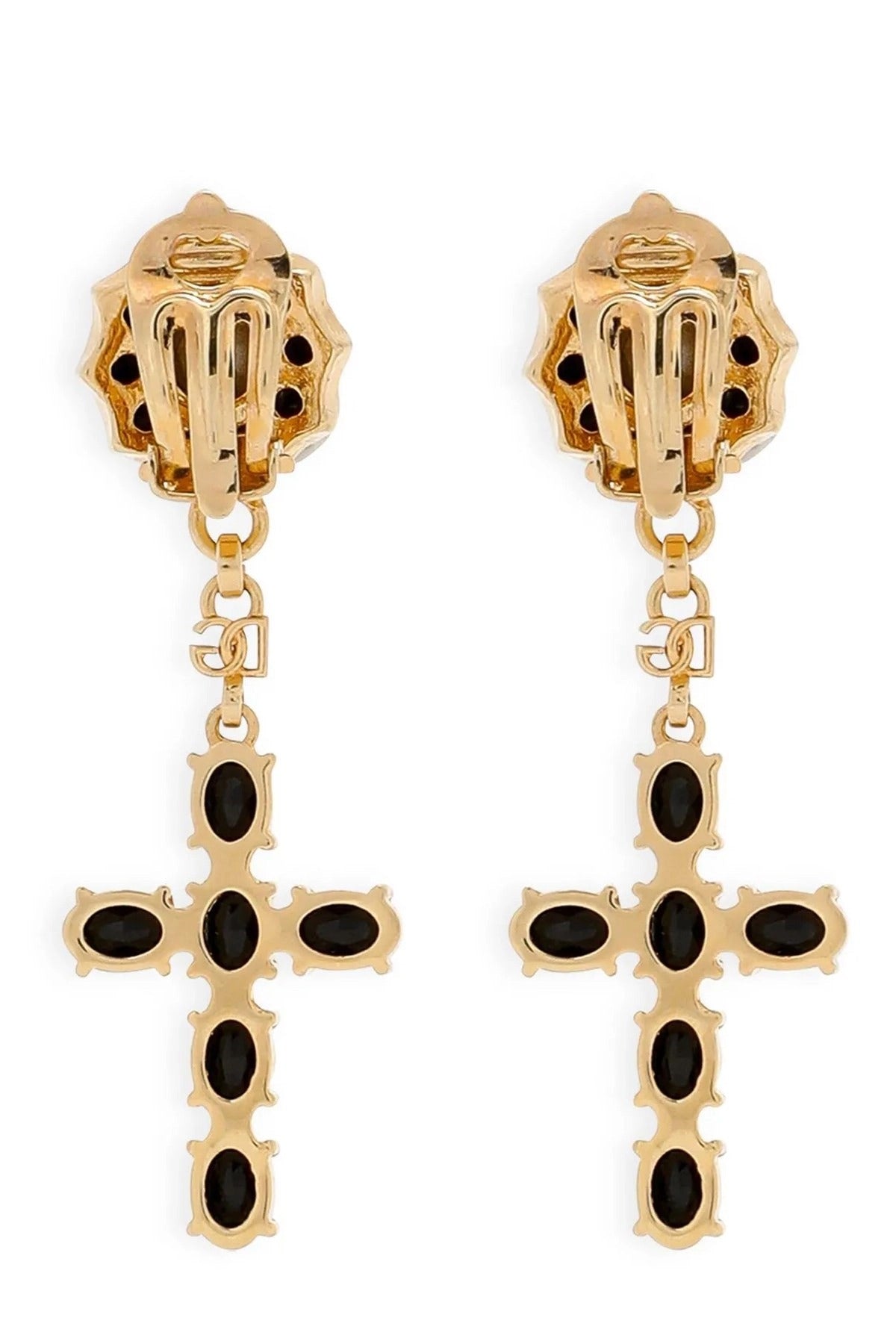 Dolce & Gabbana Cross Pendant Earrings