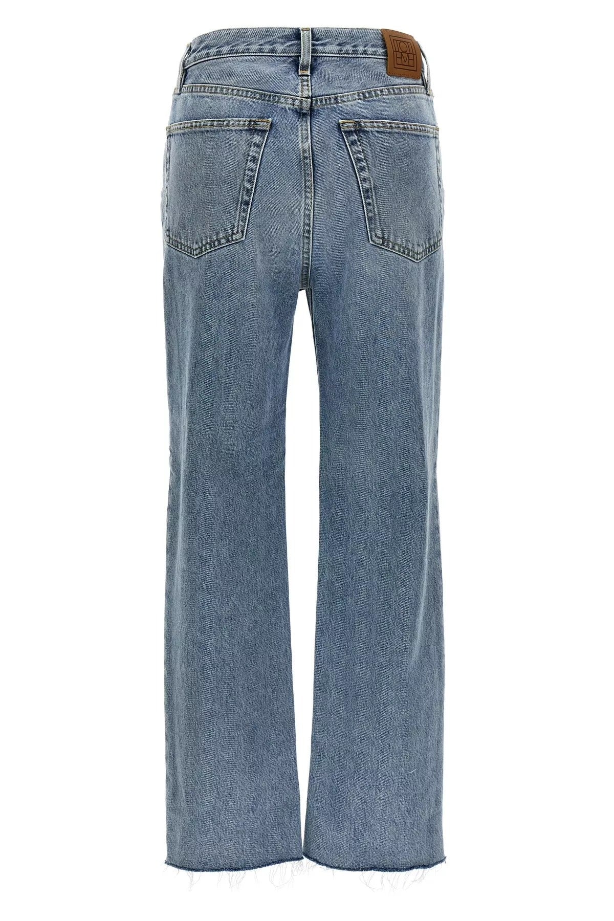 TOTEME High Waist Straight Leg Jeans