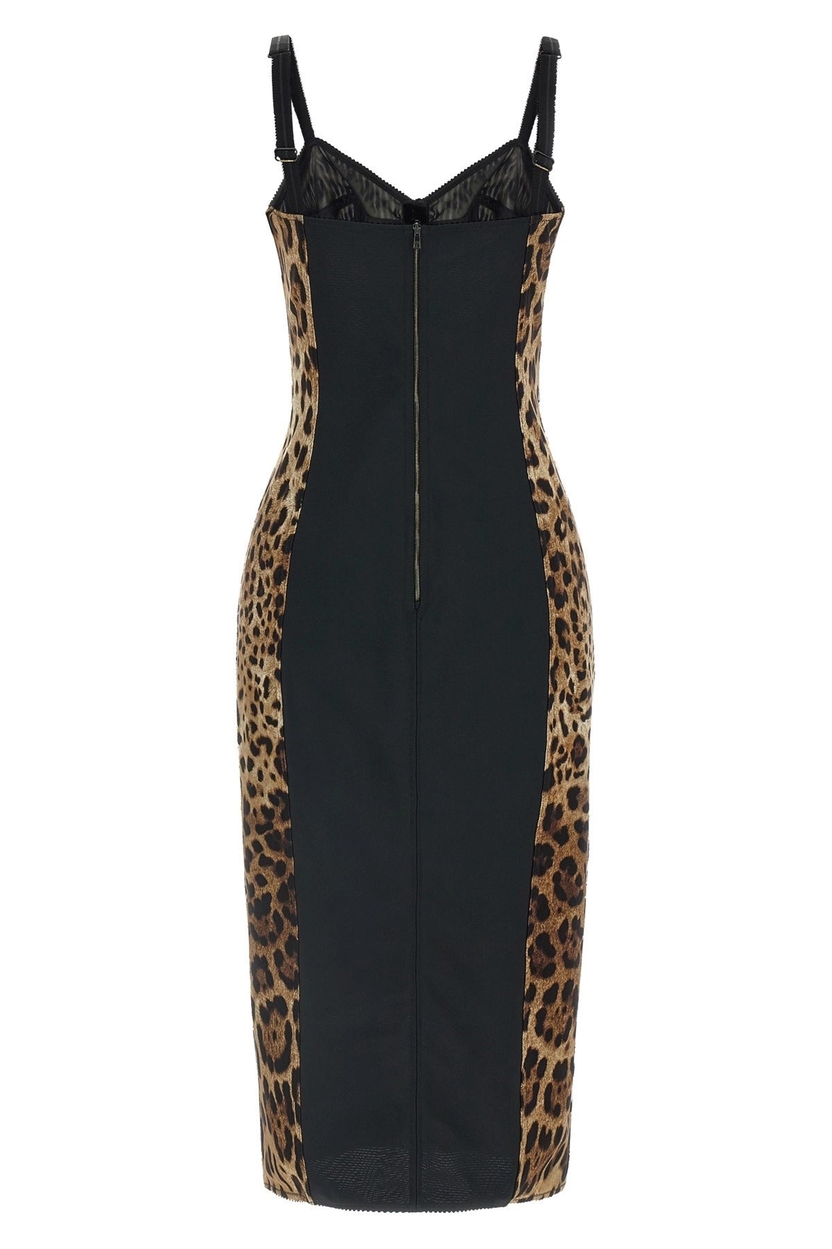 Dolce & Gabbana Robe Animal-Print Corset