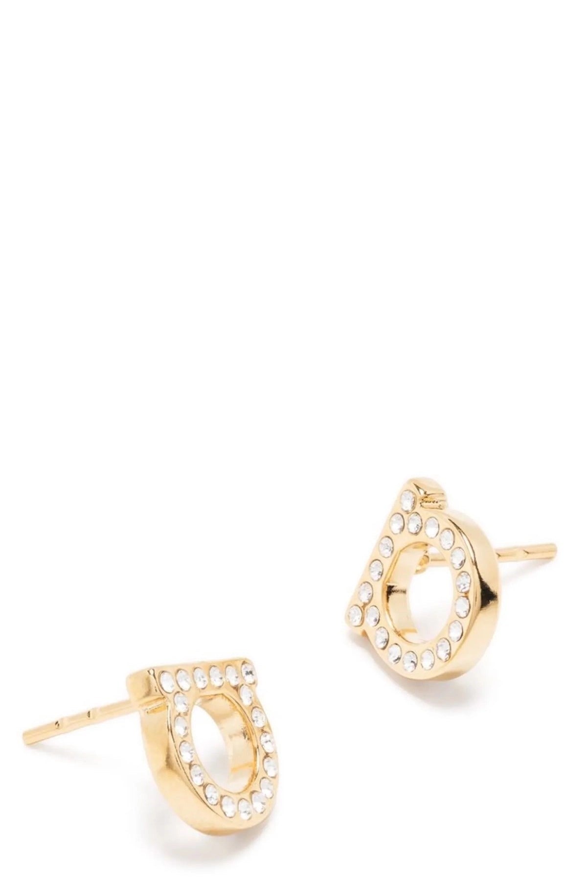 Ferragamo Gancini Crystals Earrings