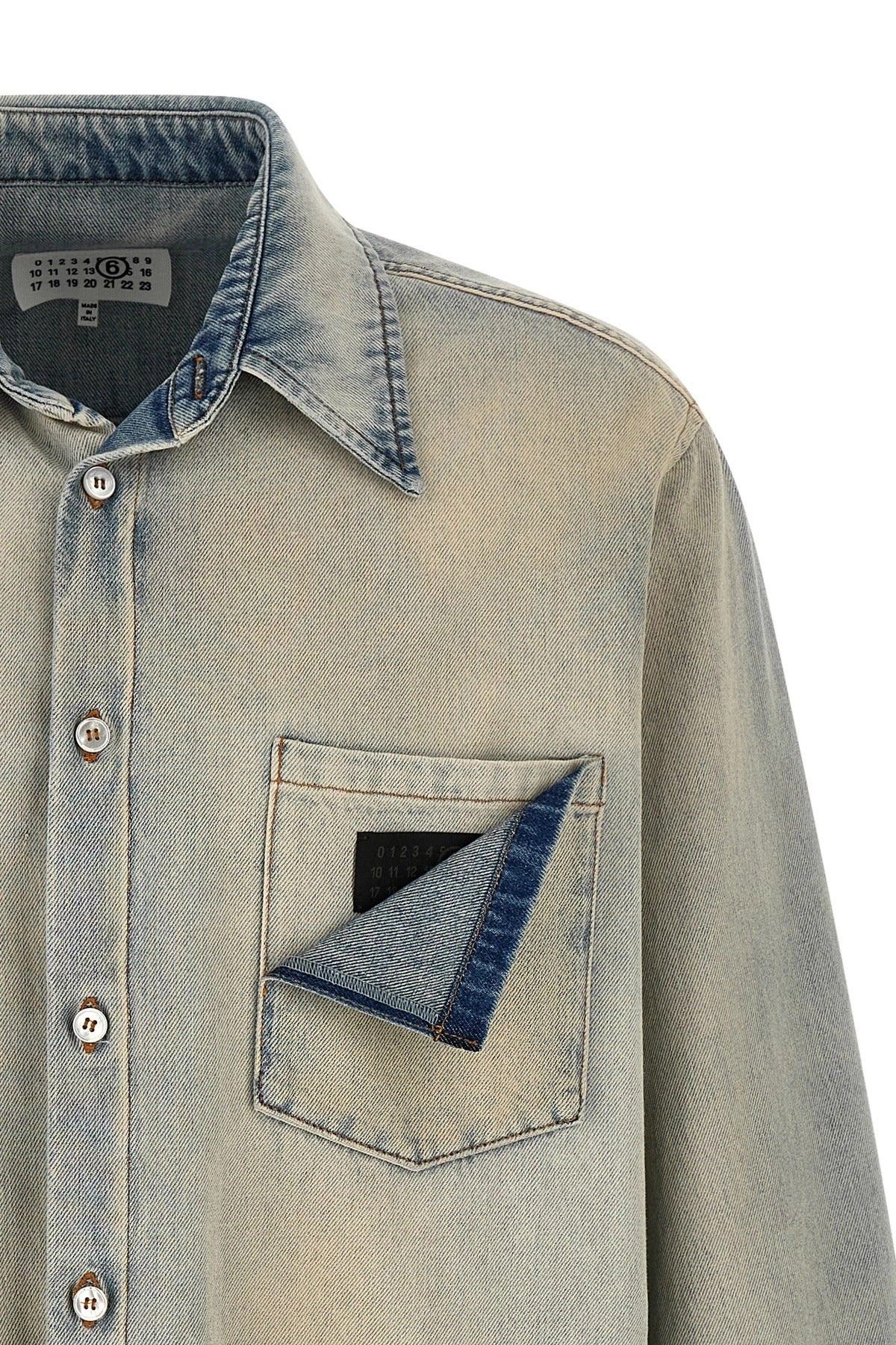 MM6 Maison Margiela Numeric Signature Denim Shirt