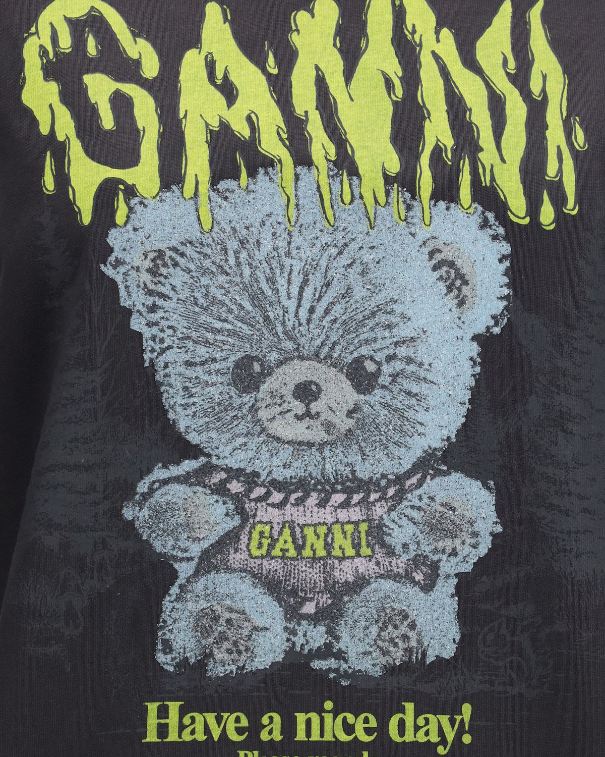 Ganni Forest Teddy Graphic T-Shirt
