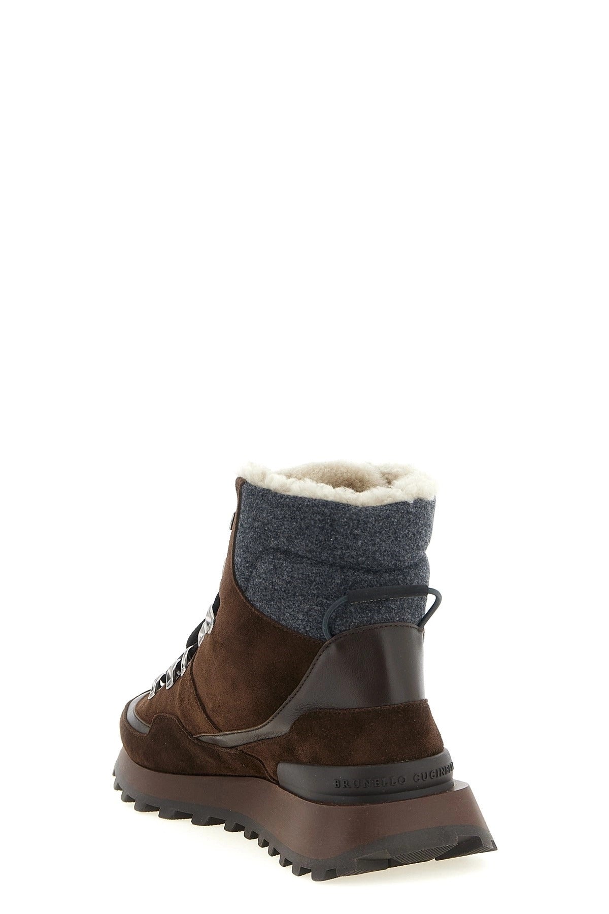 Brunello Cucinelli Lace-Up Ankle Boots With Hooks
