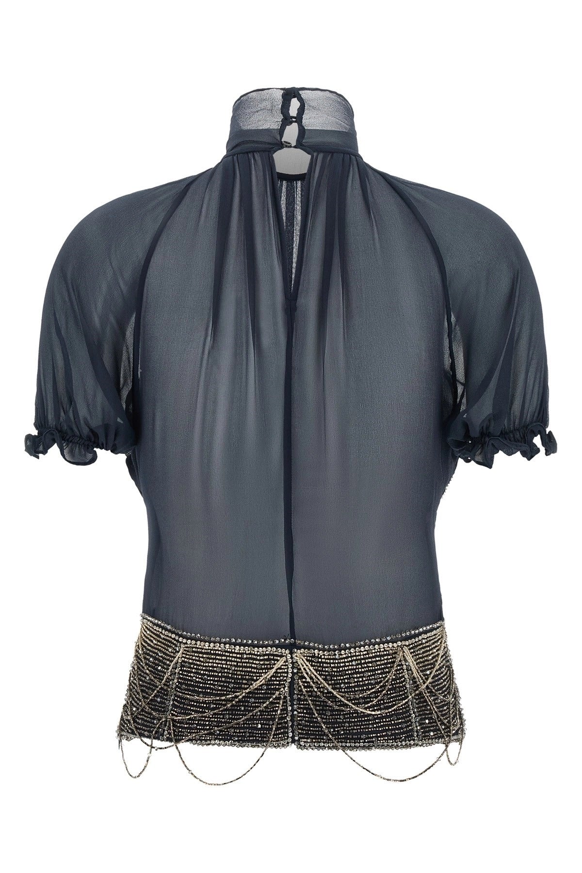 The Attico Beaded Embroidery Top