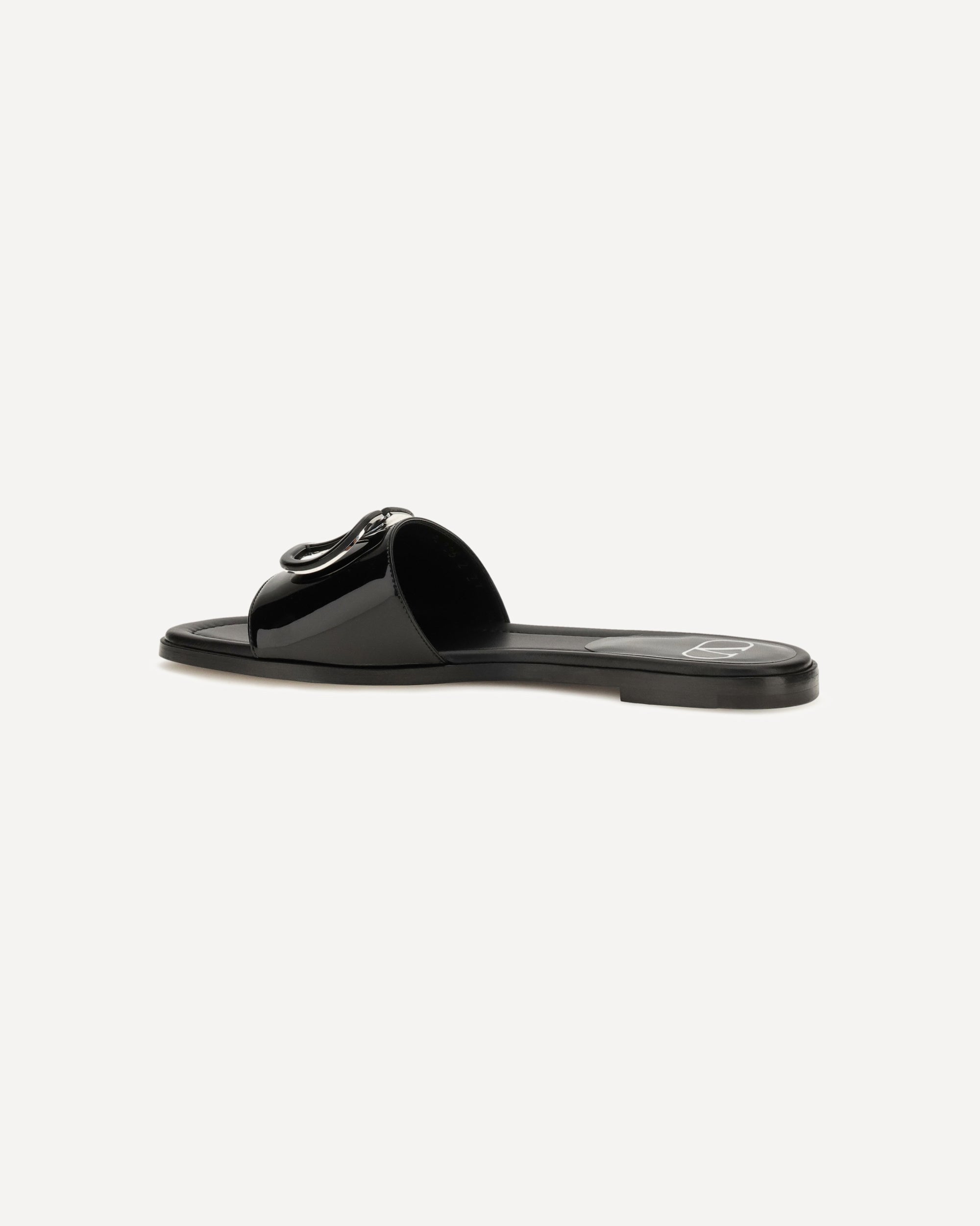Valentino Garavani VLogo Patent Leather Slides